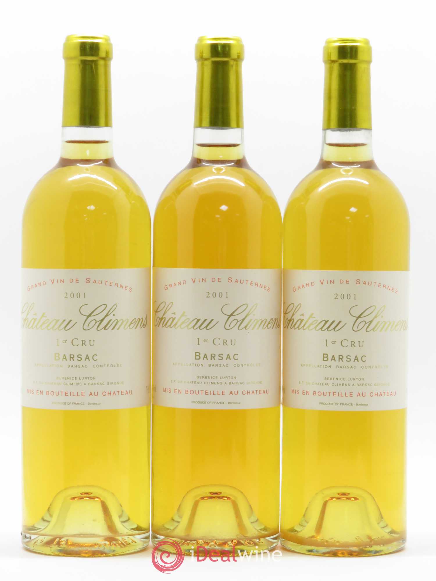 Château Climens 1er Grand Cru Classé 2001 - Lotto di 6 bottiglie - 1