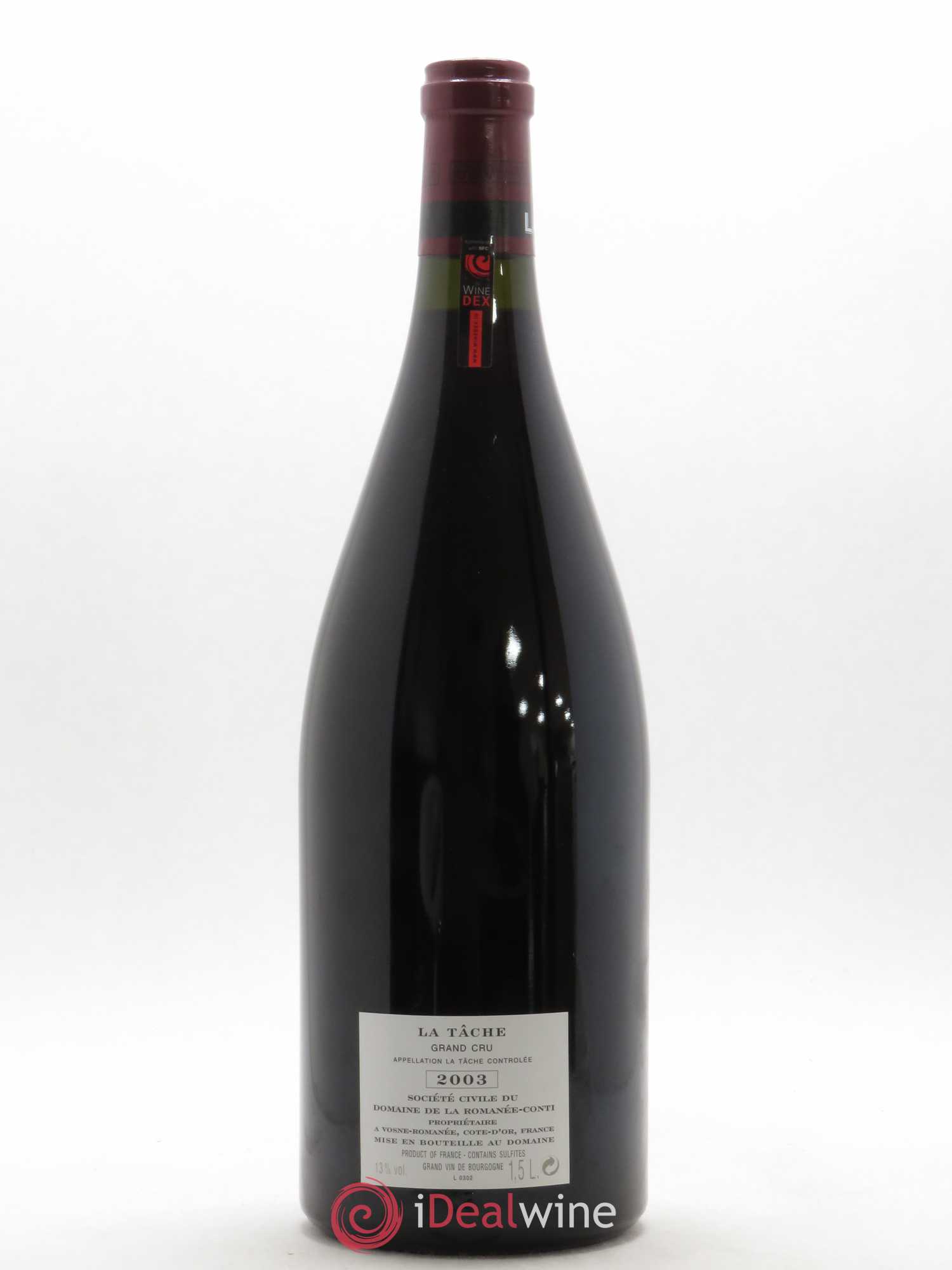 La Tâche Grand Cru Domaine de la Romanée-Conti 2003 - Lot de 1 magnum - 1
