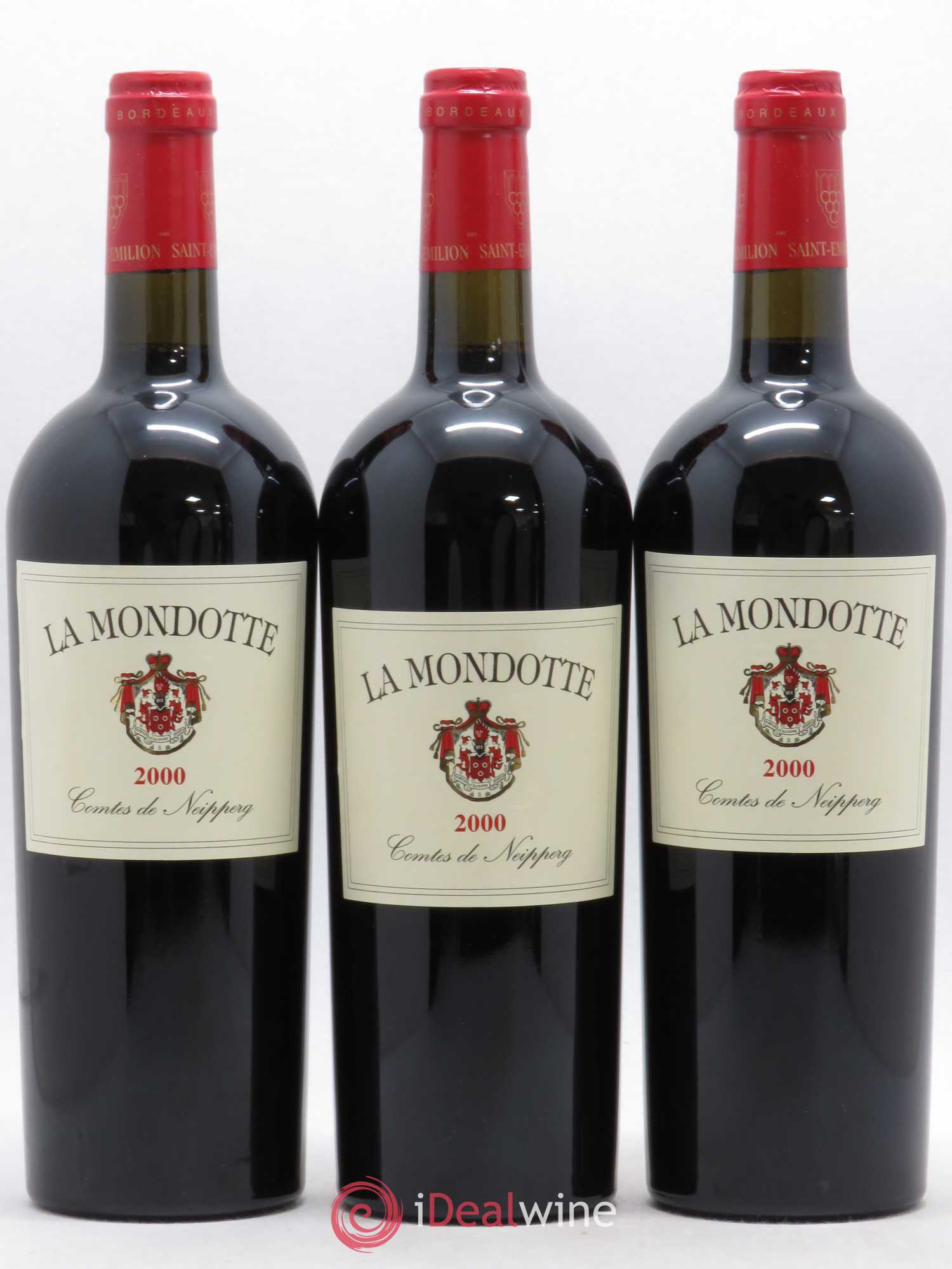 La Mondotte 1er Grand Cru Classé B depuis 2012 2000 - Lot de 3 bouteilles - 0