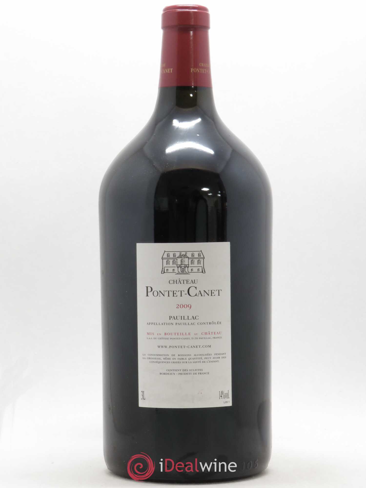 Château Pontet Canet 5ème Grand Cru Classé 2009 - Lot de 1 double magnum - 1