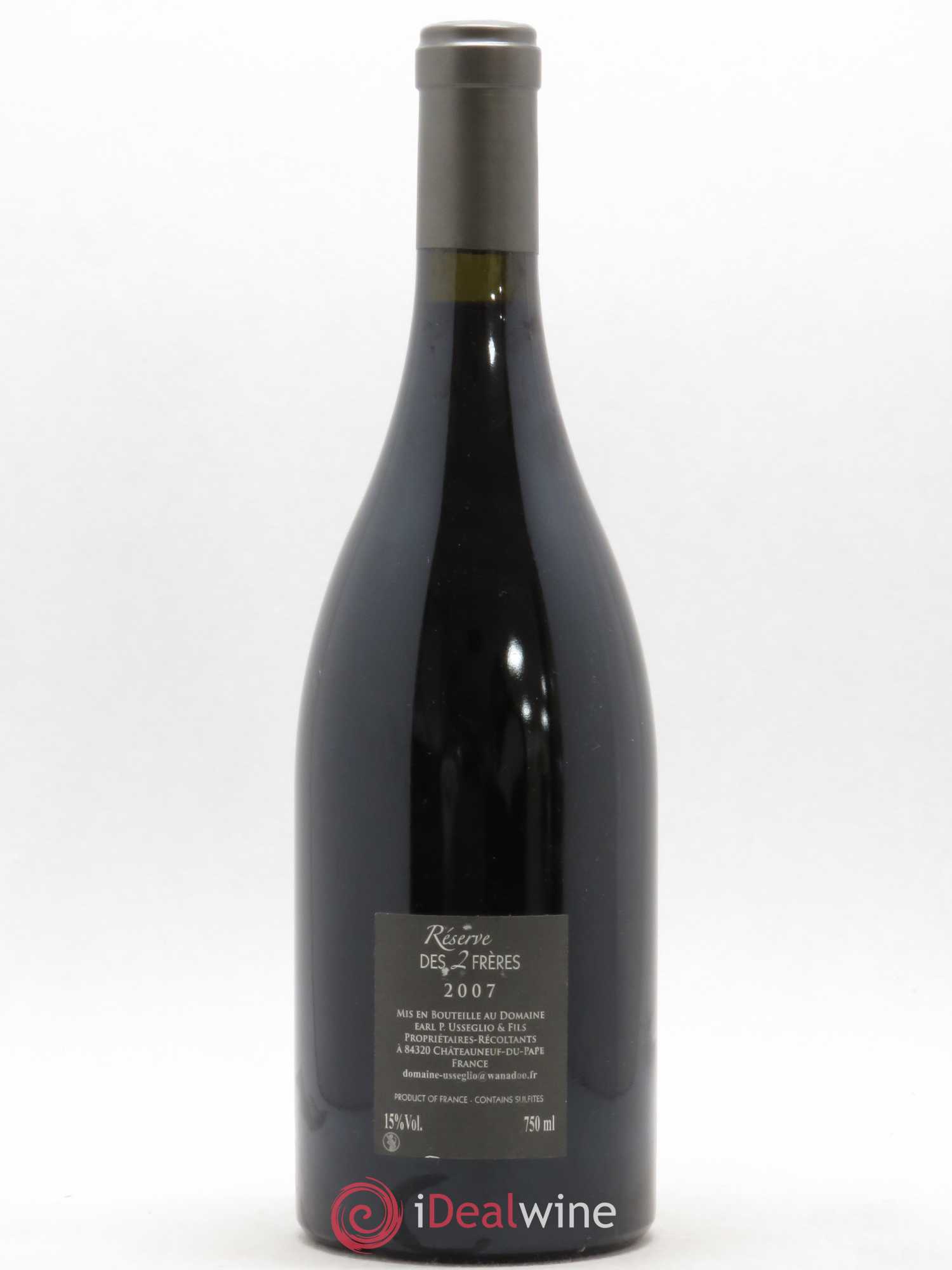 Châteauneuf-du-Pape Réserve des 2 frères Pierre Usseglio & Fils 2007 - Lot de 1 bouteille - 1