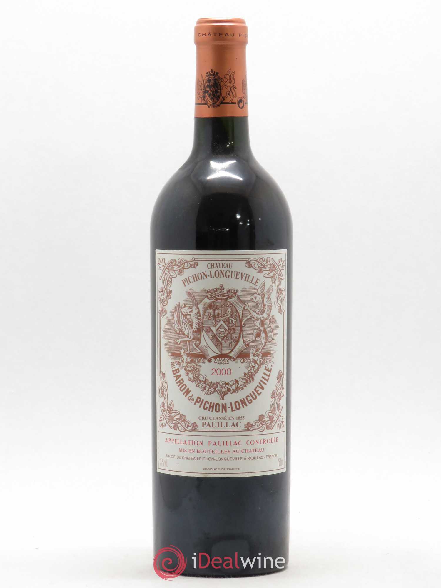 Pichon Longueville Baron 2ème Grand Cru Classé 2000 - Lot de 1 bouteille - 0