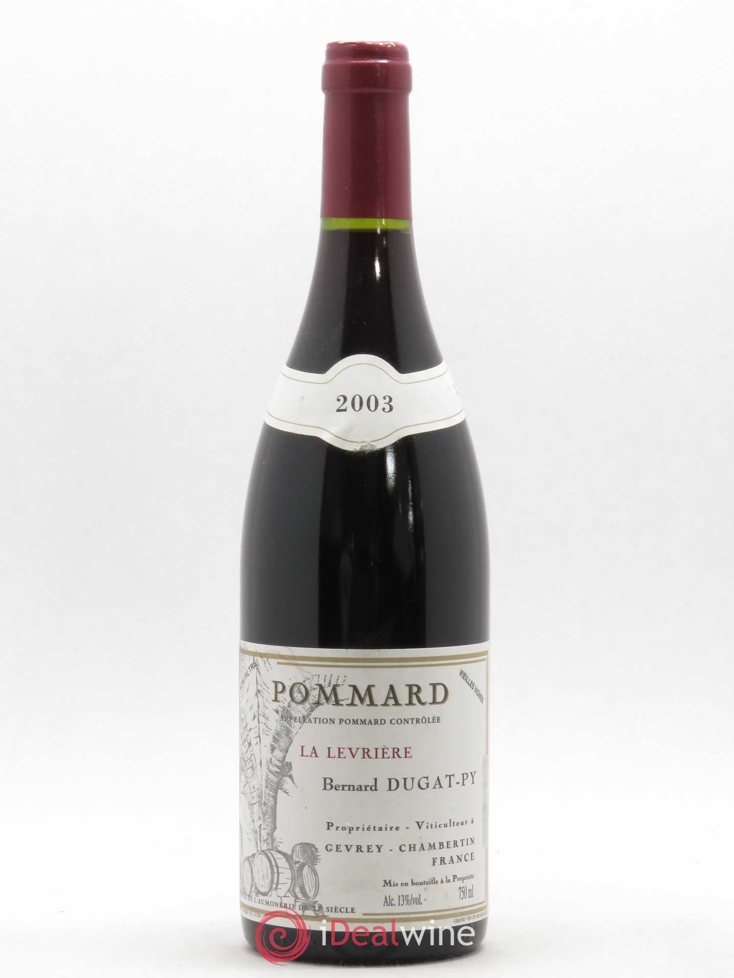 Pommard La Levrière Dugat-Py Vieilles vignes 2003 - Posten von 1 Flasche - 0