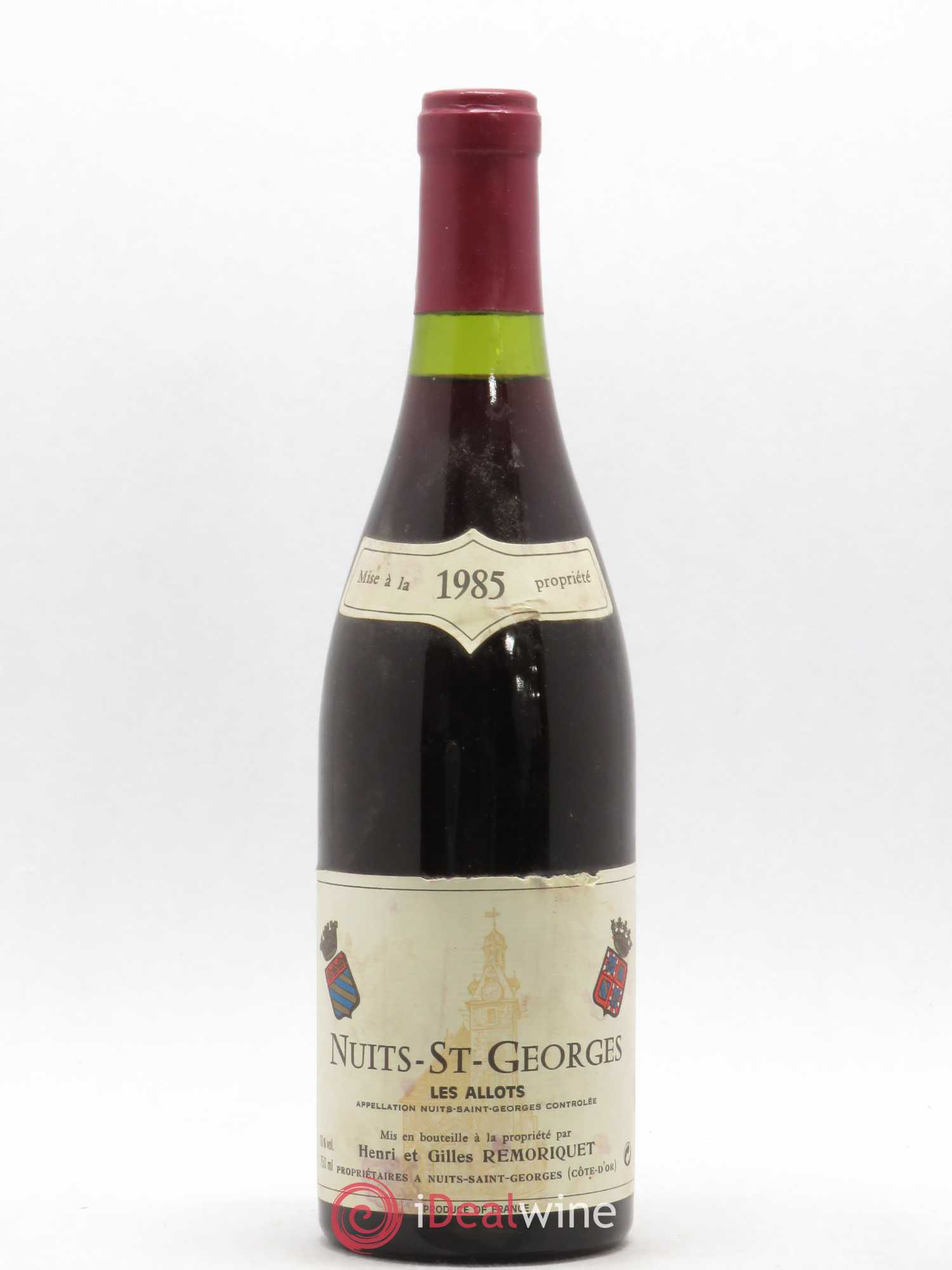 Nuits-Saint-Georges Les Allots Gilles Remoriquet 1985 - Lot de 1 bouteille - 0