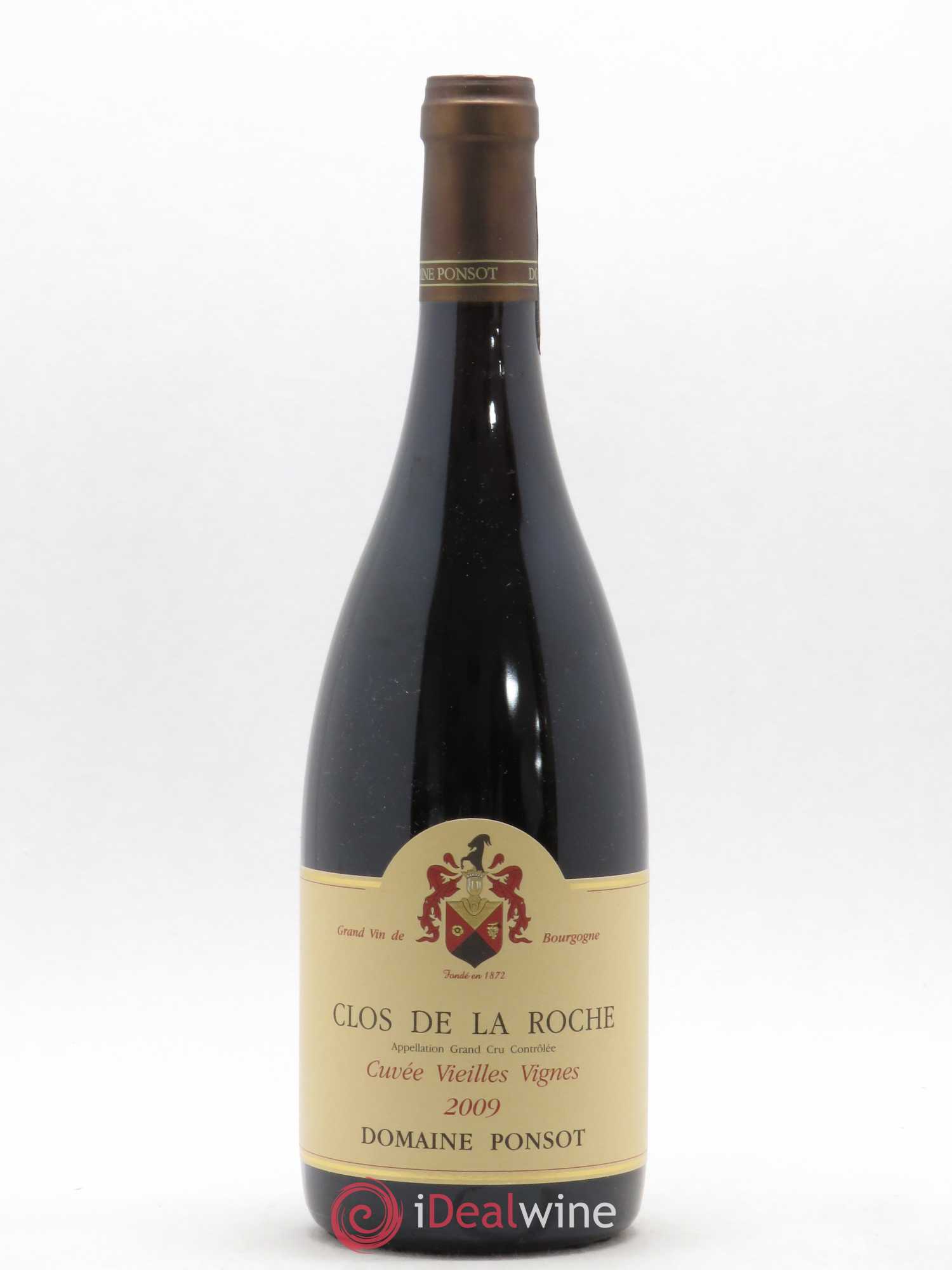 Clos de la Roche Grand Cru Vieilles Vignes Ponsot (Domaine) 2009 - Lot de 1 bouteille - 0