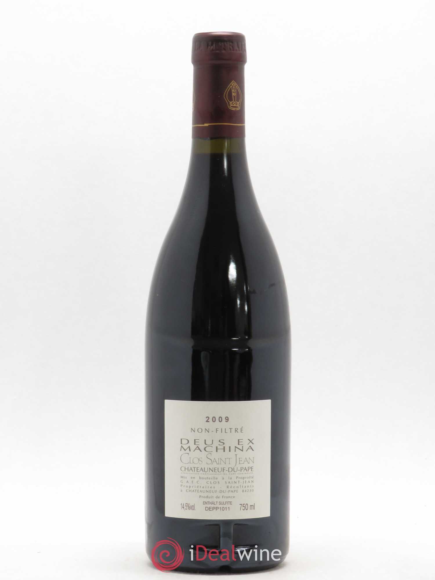Châteauneuf-du-Pape Clos Saint-Jean Deus Ex Machina Pascal et Vincent Maurel 2009 - Lot de 1 bouteille - 1