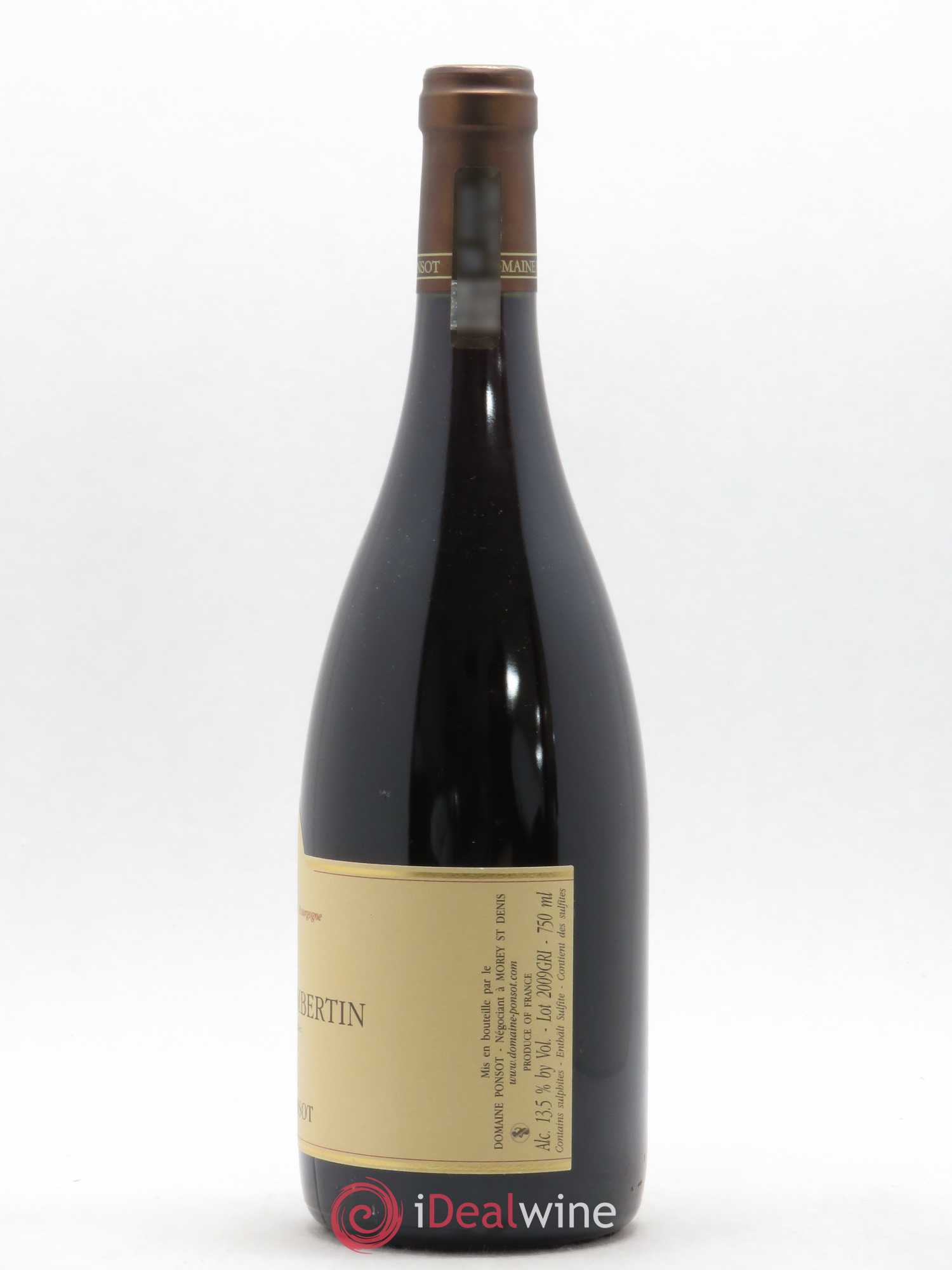 Griotte-Chambertin Grand Cru Ponsot (Domaine) 2009 - Lot de 1 bouteille - 1