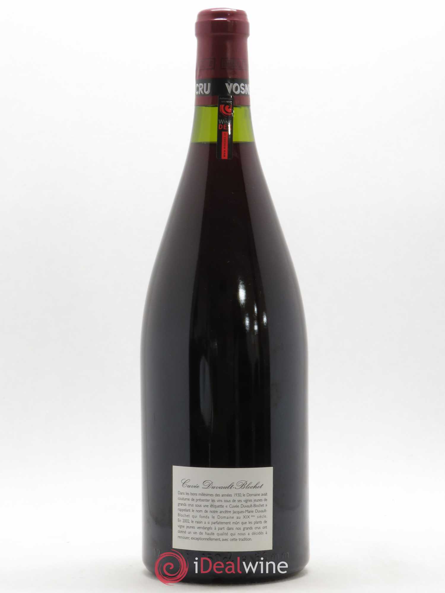 Vosne-Romanée 1er Cru Cuvée Duvault Blochet Domaine de la Romanée-Conti 2002 - Lot de 1 magnum - 1