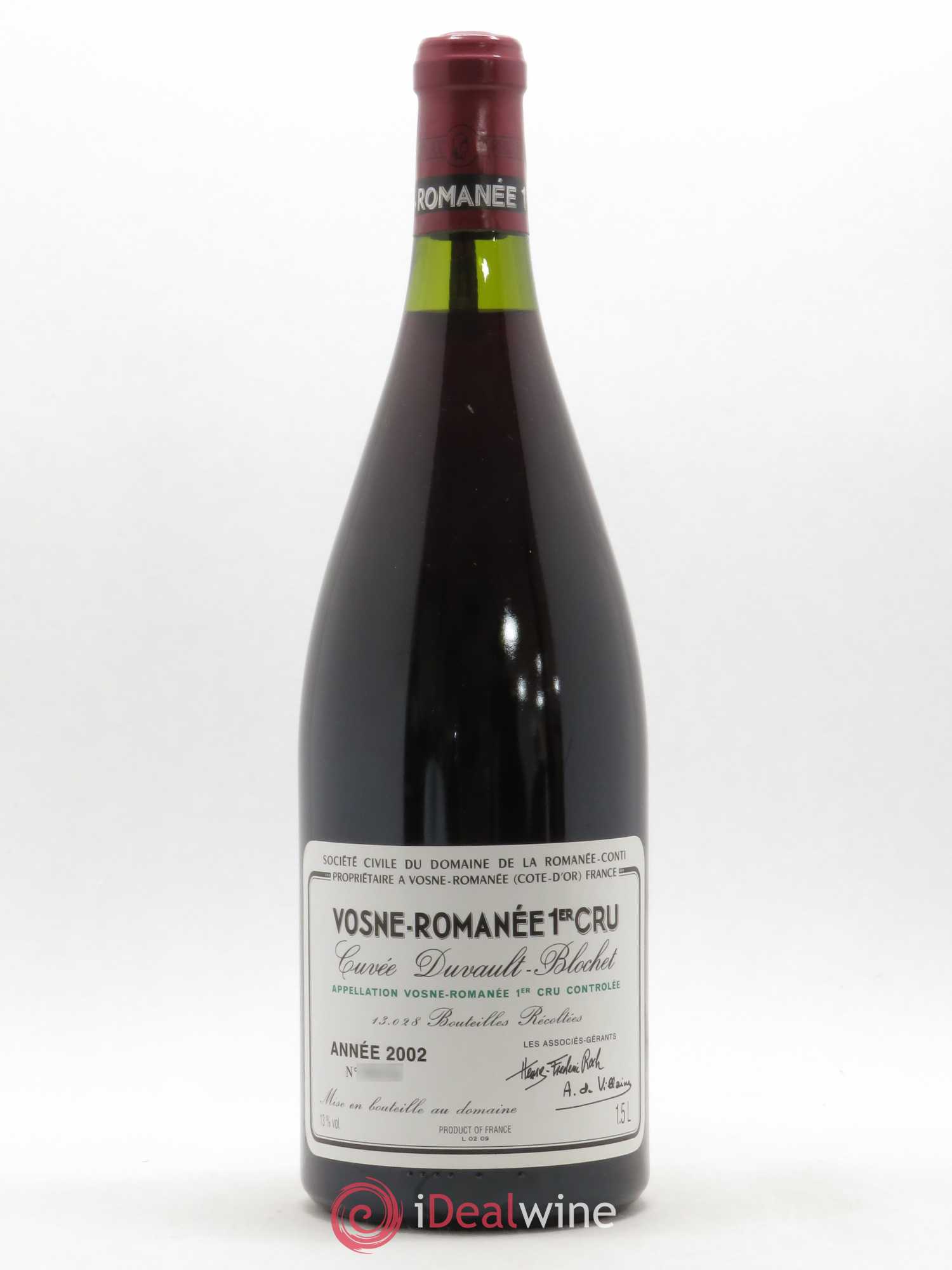 Vosne-Romanée 1er Cru Cuvée Duvault Blochet Domaine de la Romanée-Conti 2002 - Lot de 1 magnum - 0
