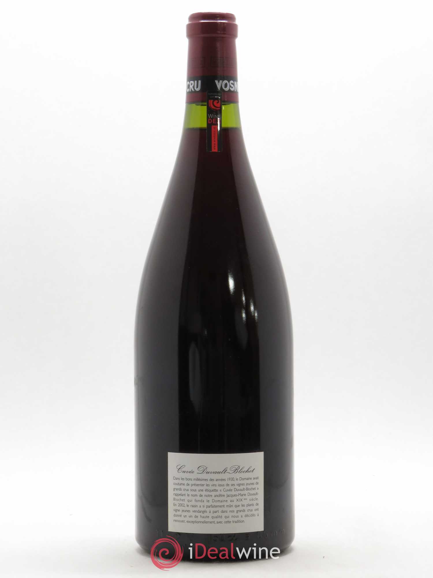 Vosne-Romanée 1er Cru Cuvée Duvault Blochet Domaine de la Romanée-Conti 2002 - Lot de 1 magnum - 1