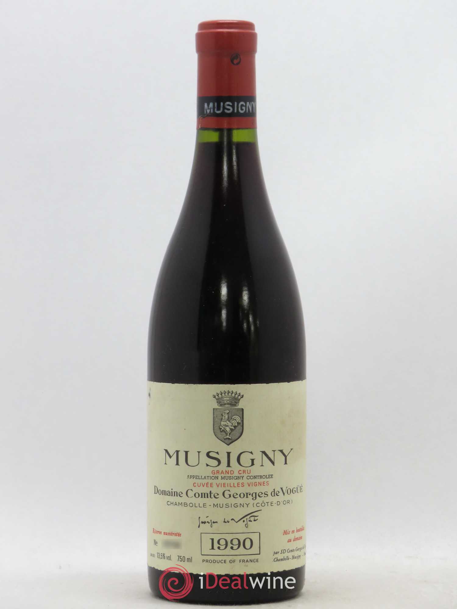 Musigny Grand Cru Cuvée Vieilles Vignes Comte Georges de Vogüé 1990 - Lot de 1 bouteille - 0