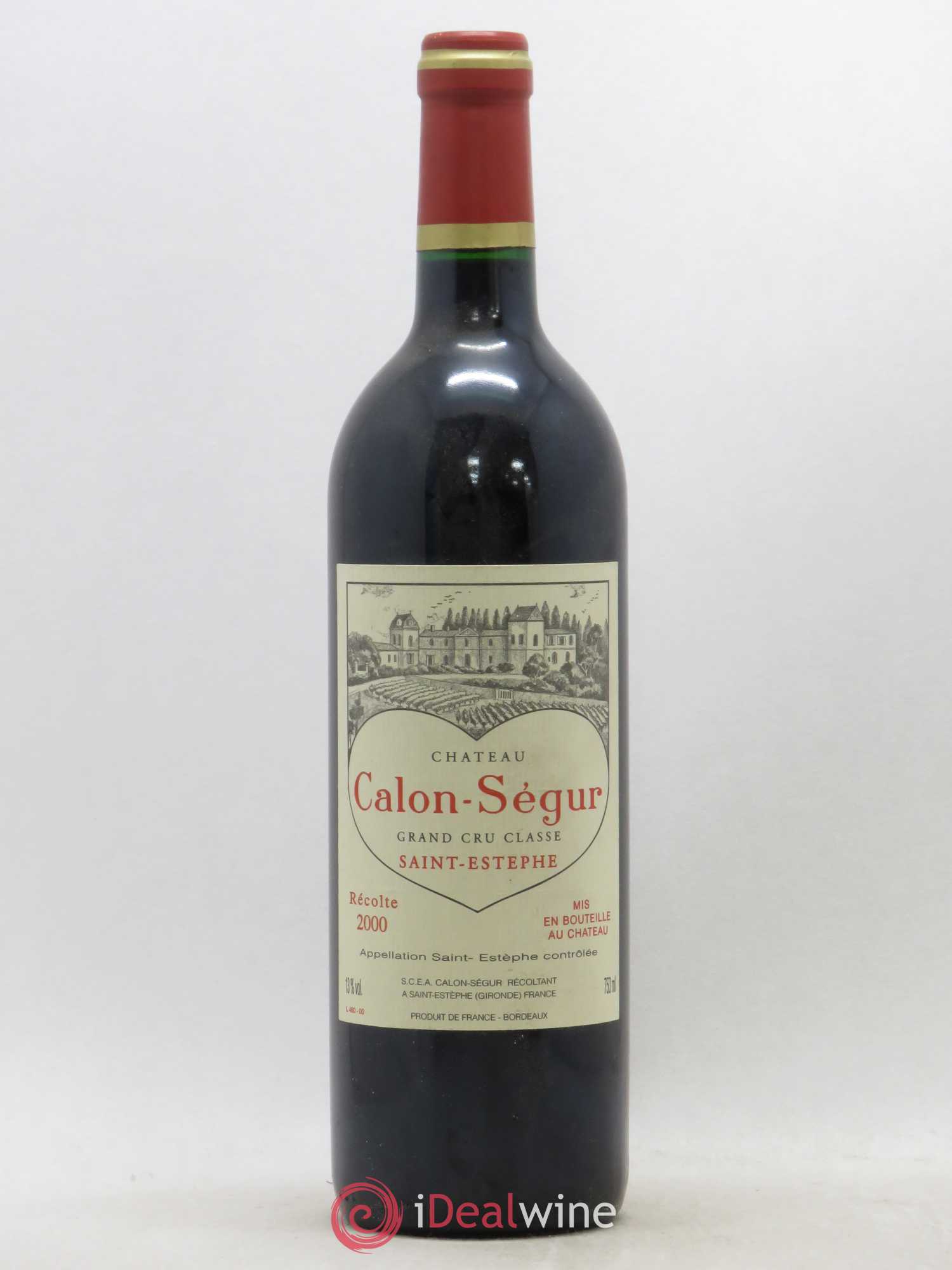 Château Calon Ségur 3ème Grand Cru Classé 2000 - Lot de 1 bouteille - 0