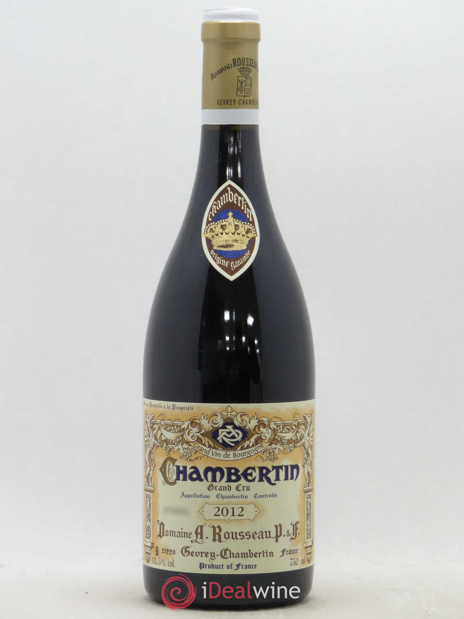 Chambertin Grand Cru Armand Rousseau (Domaine) 2012 - Lot de 1 bouteille - 0