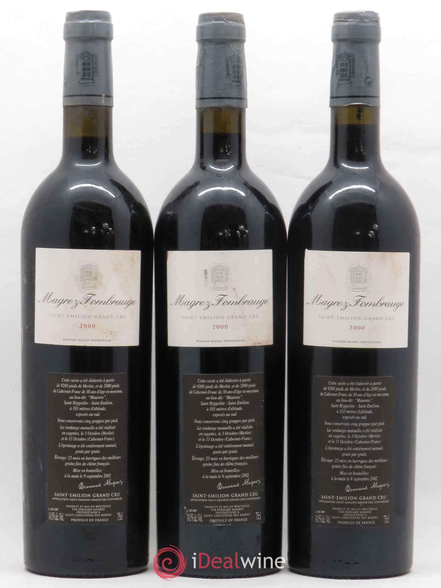 Château Magrez Fombrauge 2000 - Lot de 6 bouteilles - 2