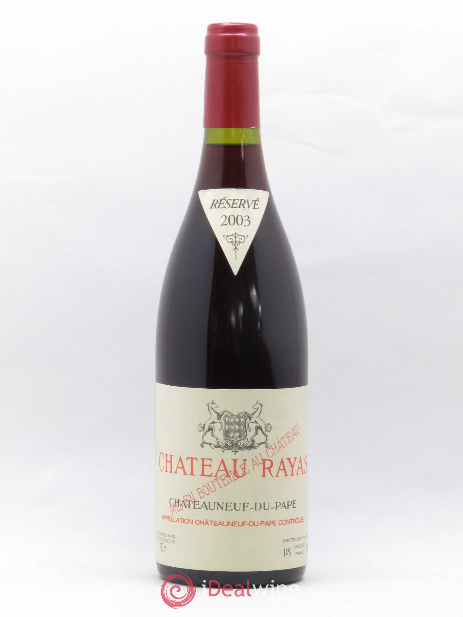 Châteauneuf-du-Pape Château Rayas Emmanuel Reynaud 2003 - Lot de 1 bouteille - 0