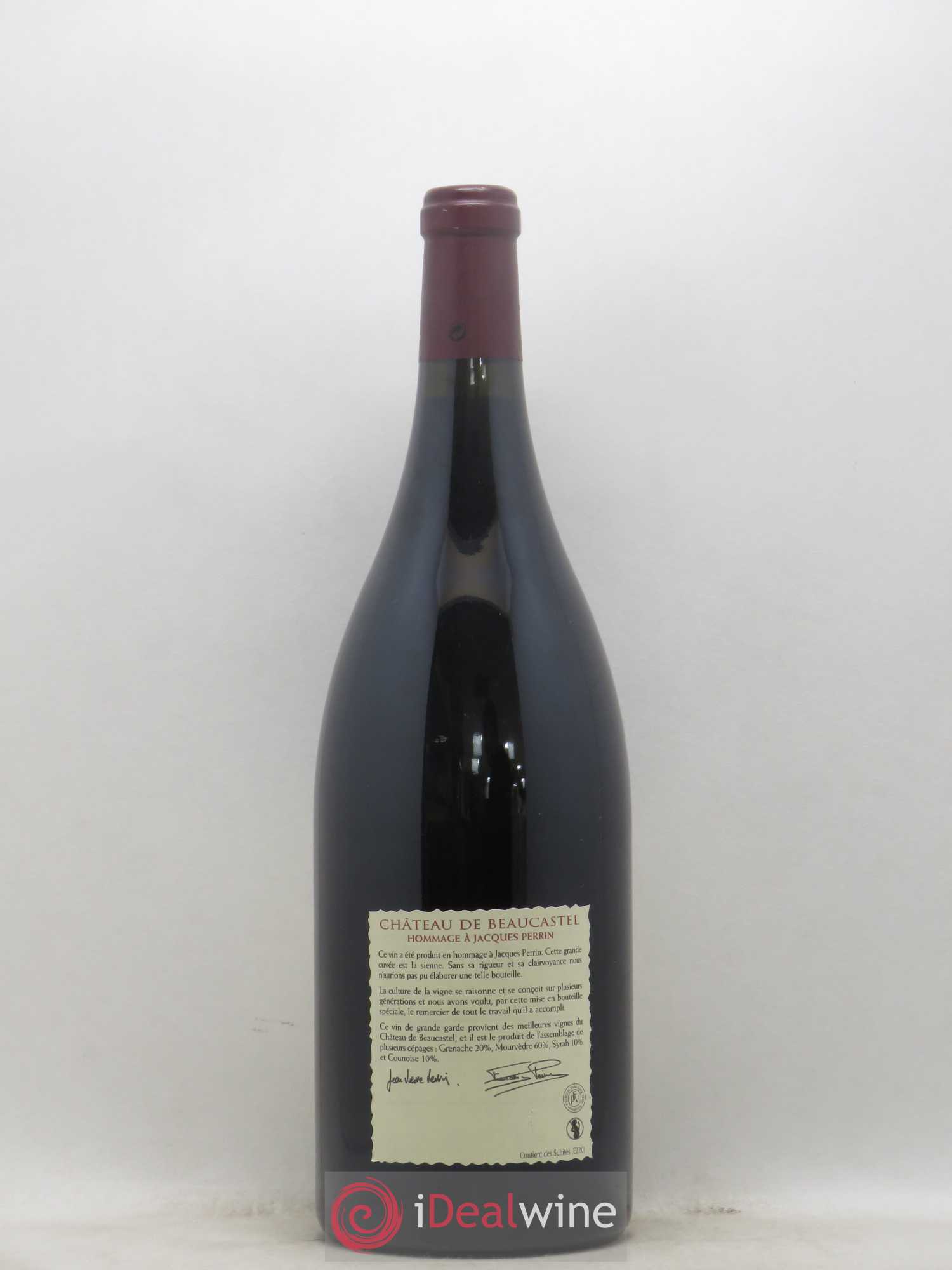 Châteauneuf-du-Pape Château de Beaucastel Hommage à Jacques Perrin Famille Perrin 1998 - Lot de 1 magnum - 1