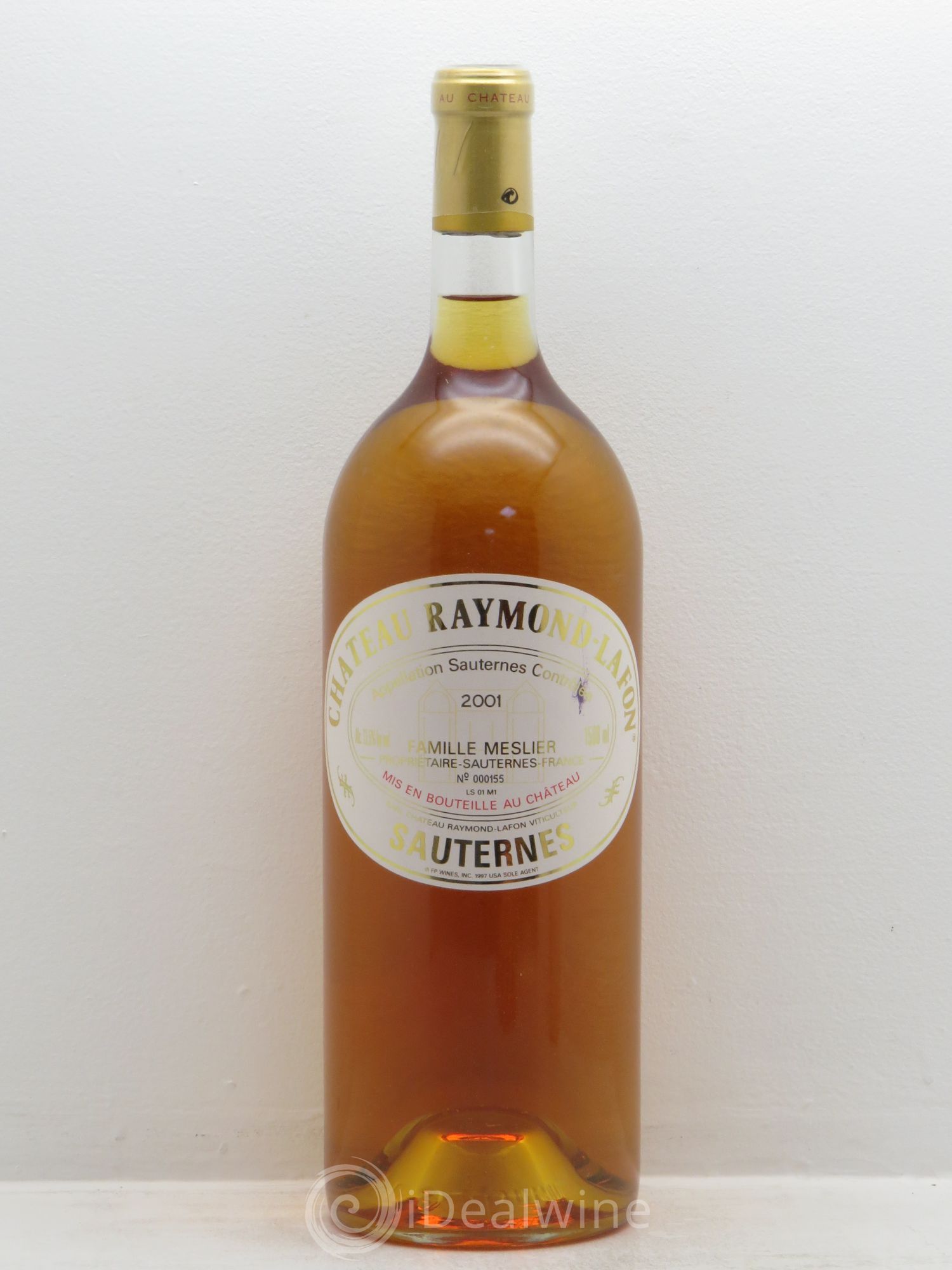 Château Raymond Lafon 2001 - Posten von 1 Magnum - 0