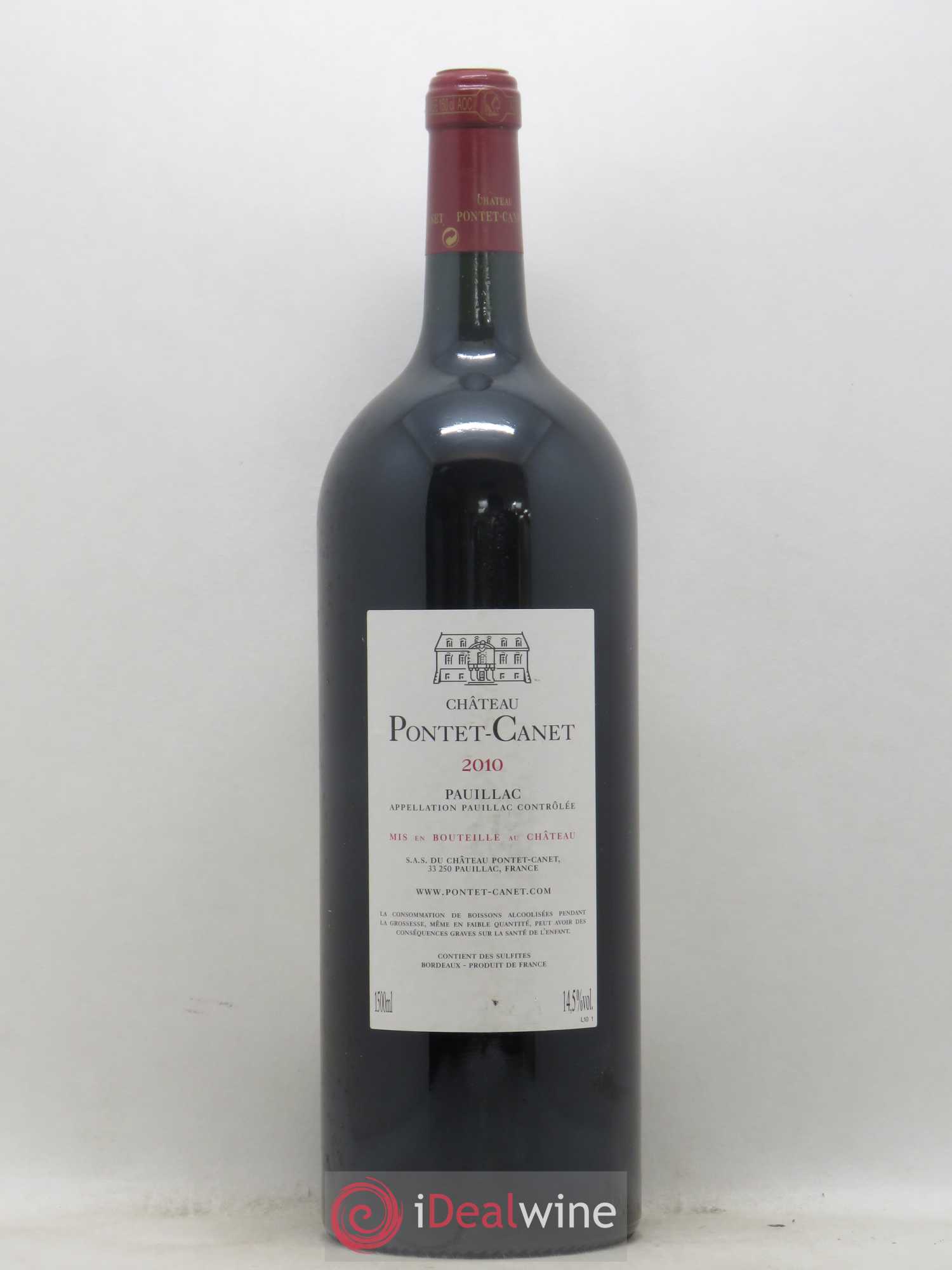 Château Pontet Canet 5ème Grand Cru Classé 2010 - Lot de 1 magnum - 1