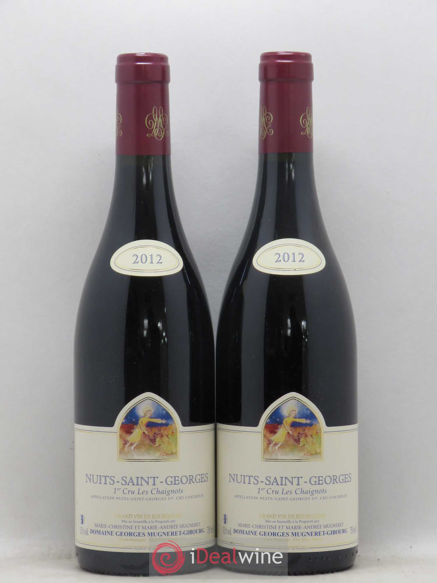 Nuits-Saint-Georges 1er Cru Les Chaignots Mugneret-Gibourg (Domaine) 2012 - Lot de 2 bouteilles - 0
