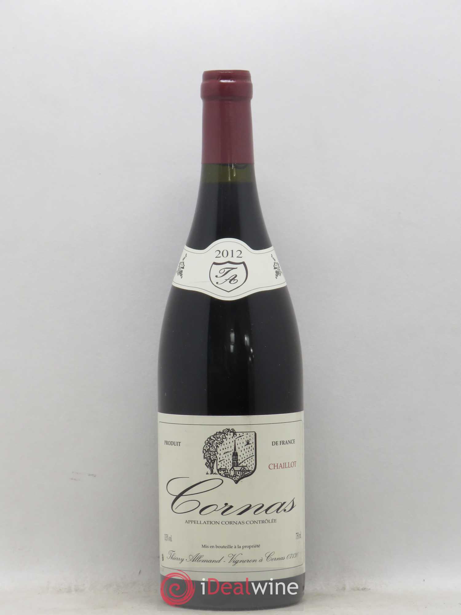 Cornas Chaillot Thierry Allemand 2012 - Lot de 1 bouteille - 0