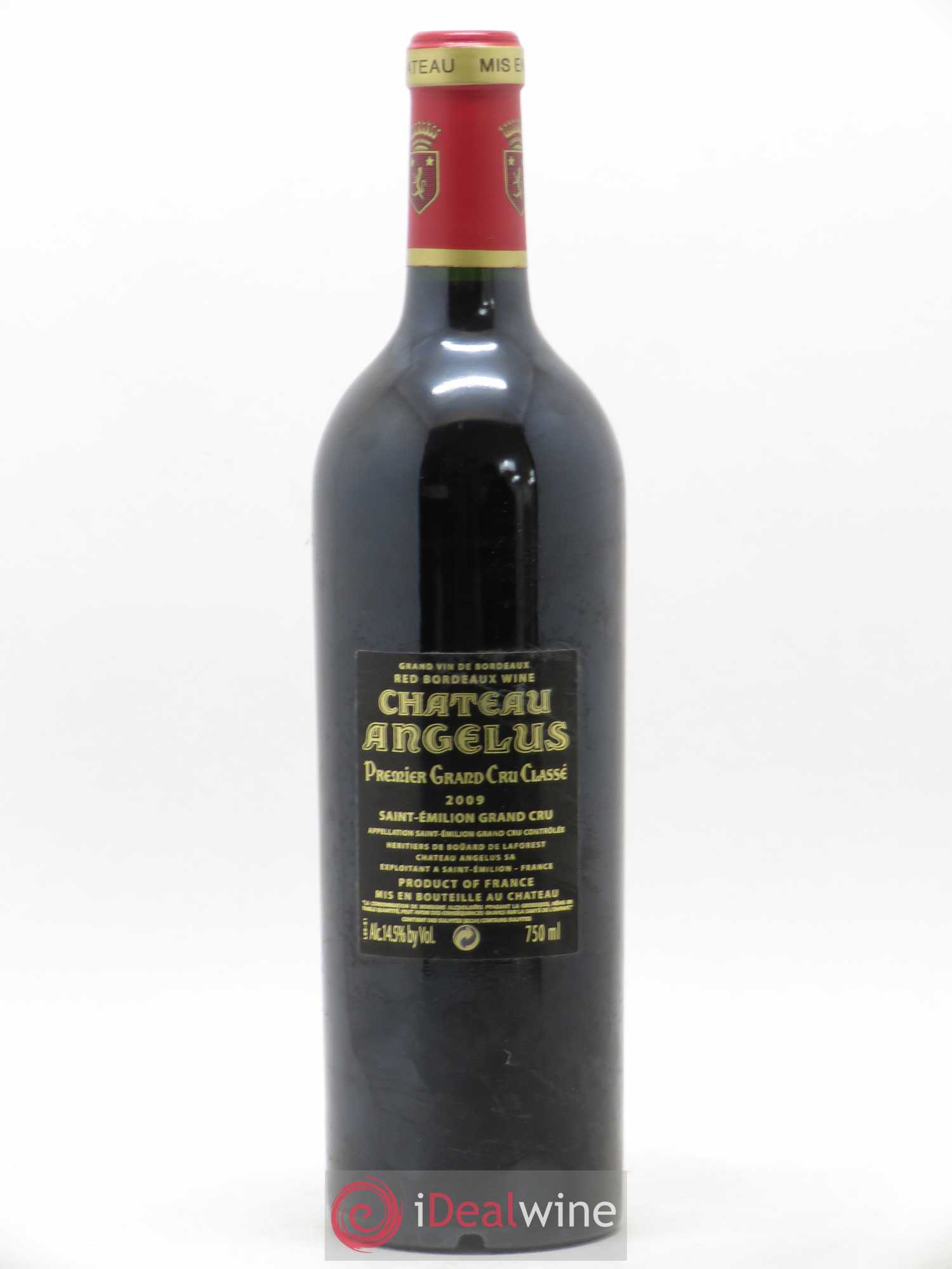 Château Angélus 1er Grand Cru Classé A 2009 - Lot de 1 bouteille - 1