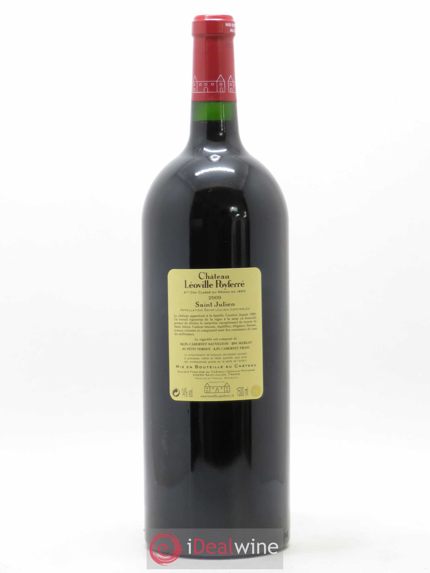 Château Léoville Poyferré 2ème Grand Cru Classé 2009 - Lot de 1 magnum - 1