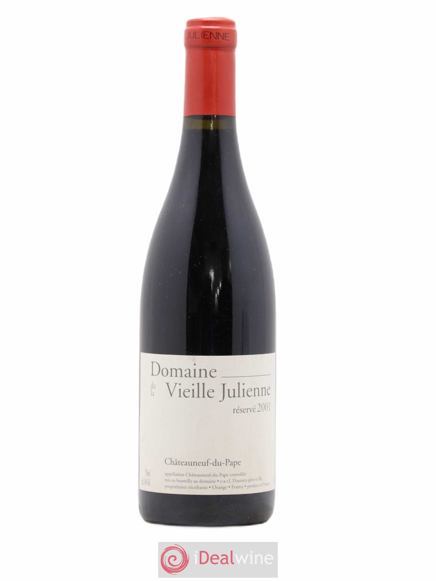 Châteauneuf-du-Pape Vieille Julienne (Domaine de la) Réservé Jean-Paul Daumen (sans prix de réserve) 2001 - Lot de 1 bouteille - 0