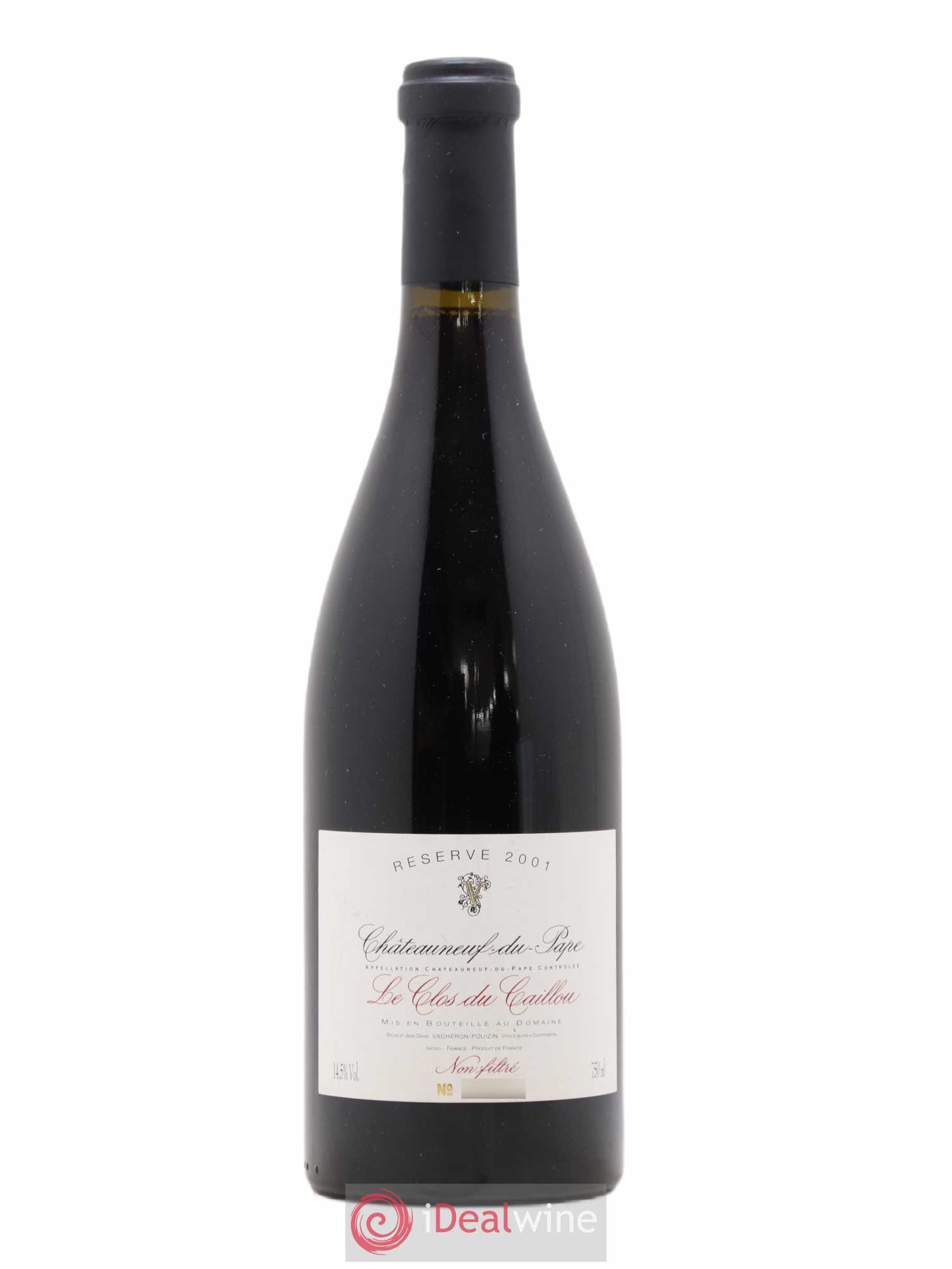 Châteauneuf-du-Pape Domaine Le Clos du Caillou Réserve Sylvie Vacheron (sans prix de réserve) 2001 - Lot de 1 bouteille - 0