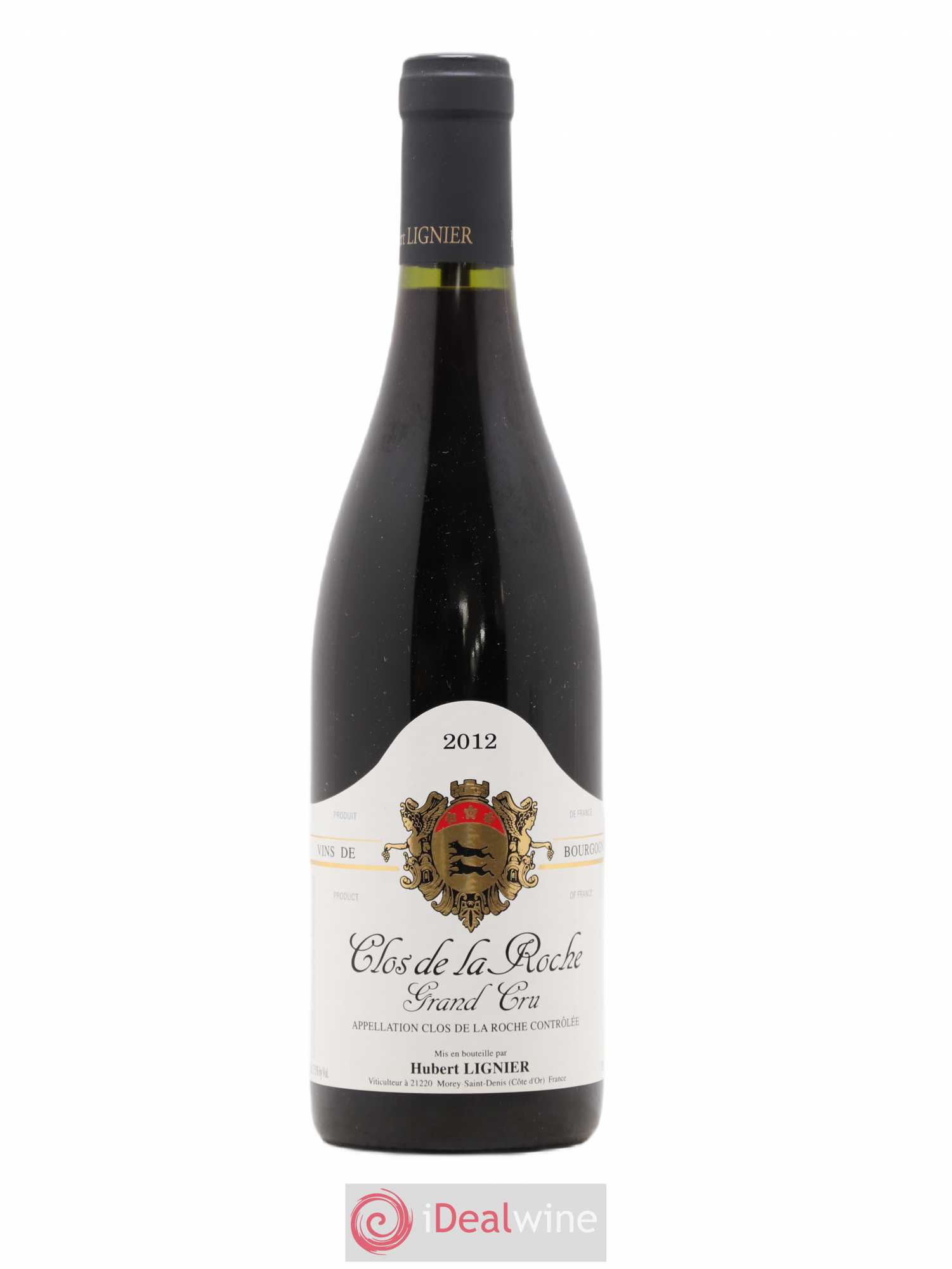 Clos de la Roche Grand Cru Hubert Lignier (Domaine) 2012 - Lot de 1 bouteille - 0