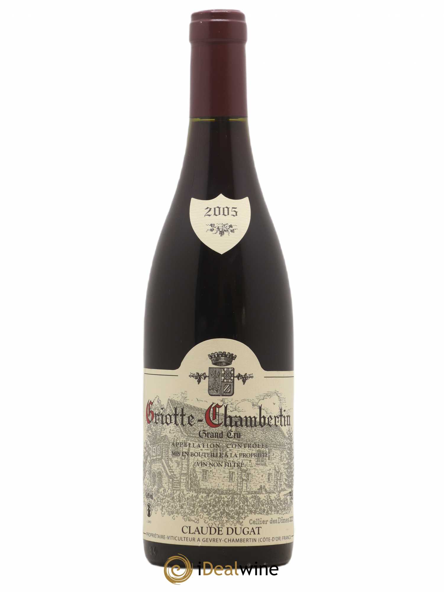 Griotte-Chambertin Grand Cru Claude Dugat 2005 - Lot de 1 bouteille - 0