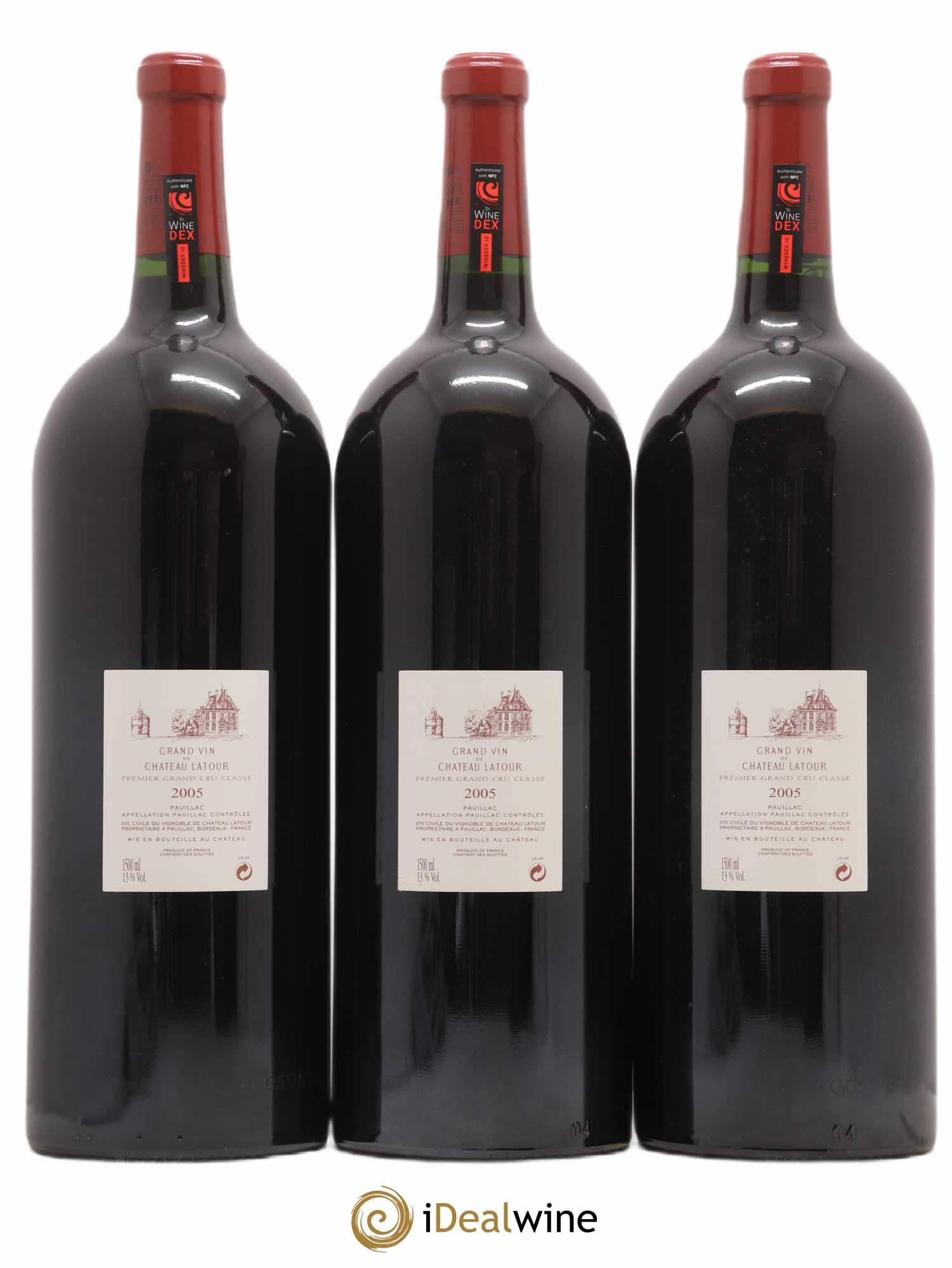 Château Latour 1er Grand Cru Classé 2005 - Lot de 3 magnums - 1