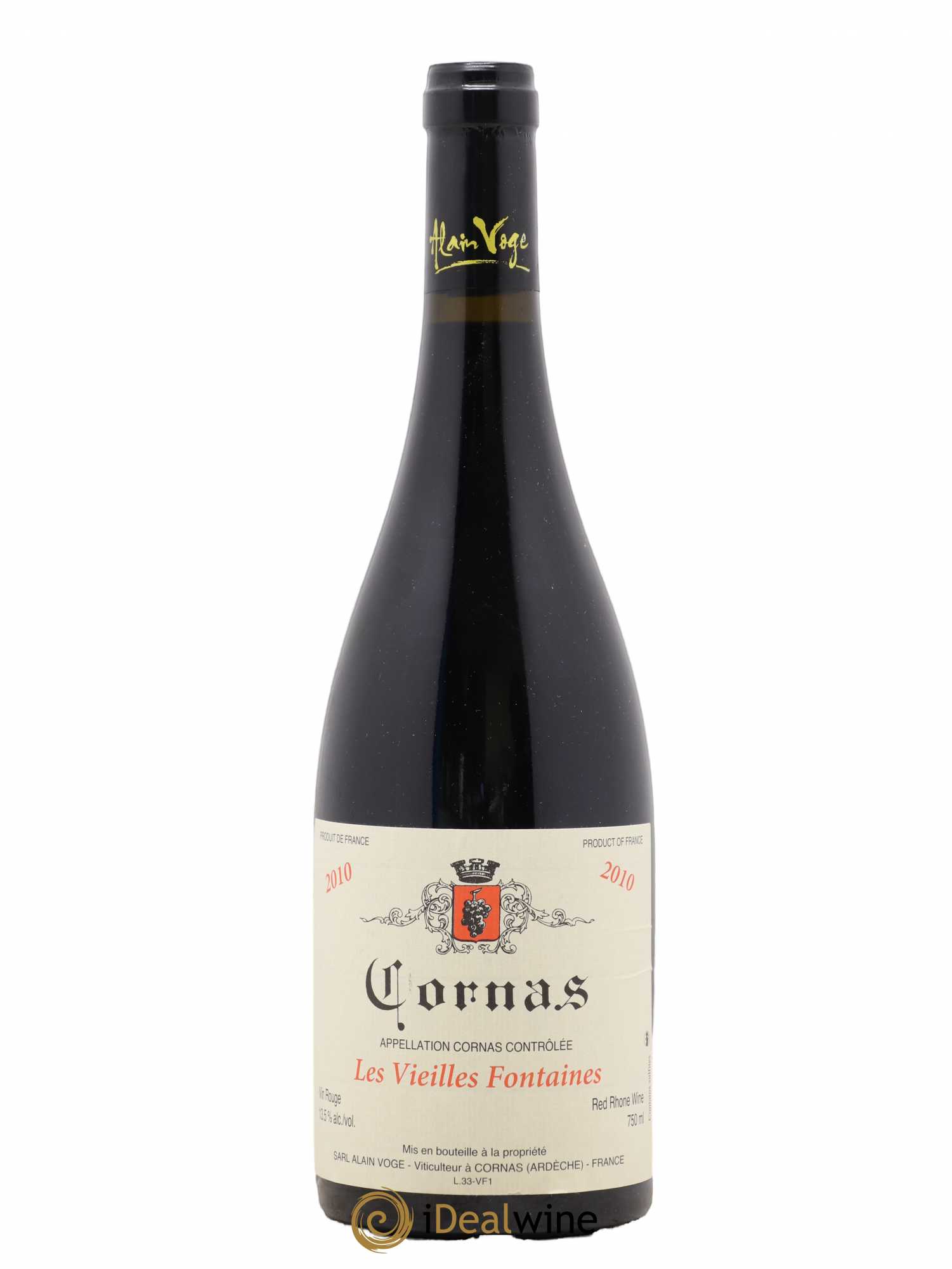 Cornas Les Vieilles Fontaines Alain Voge (Domaine) 2010 - Lotto di 1 bottiglia - 0