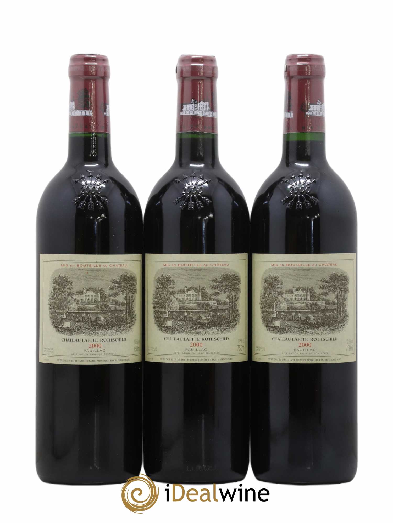 Château Lafite Rothschild 1er Grand Cru Classé 2000 - Lot de 6 bouteilles - 1