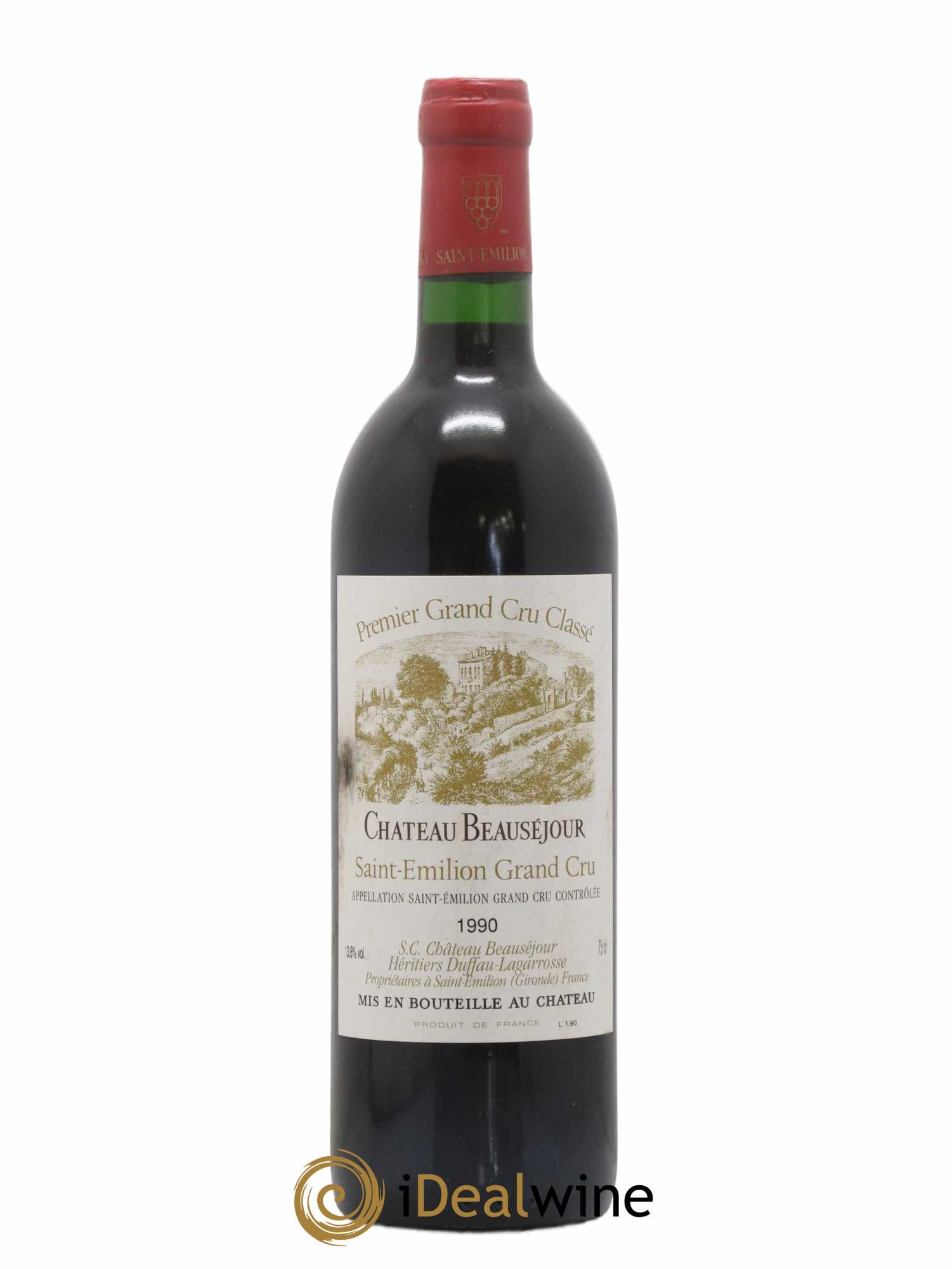 Château Beauséjour (Duffau-Lagarrosse) 1er Grand Cru Classé B 1990 - Lot de 1 bouteille - 0