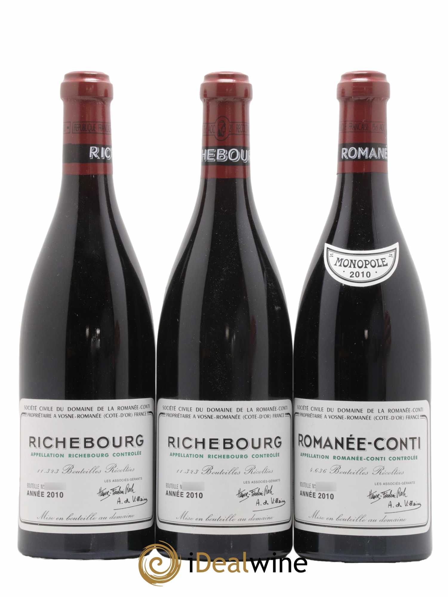 Assortiment 2010 du Domaine de la Romanée-Conti Domaine de la Romanée-Conti 2010 - Lot de 8 bouteilles - 3