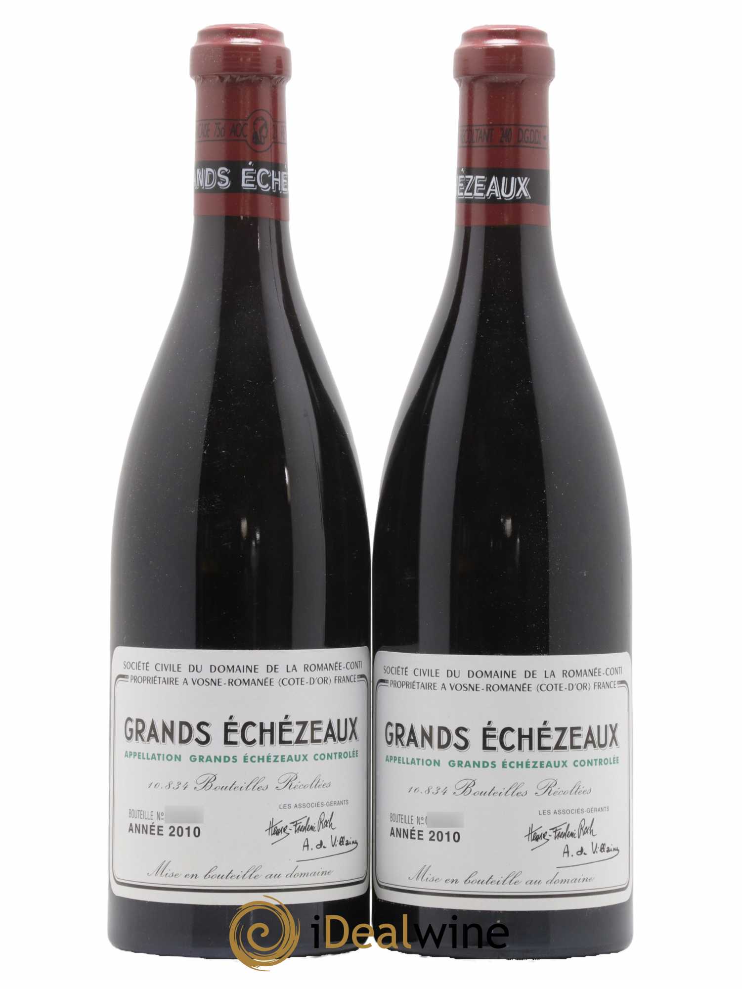 Assortiment 2010 du Domaine de la Romanée-Conti Domaine de la Romanée-Conti 2010 - Lot de 8 bouteilles - 5