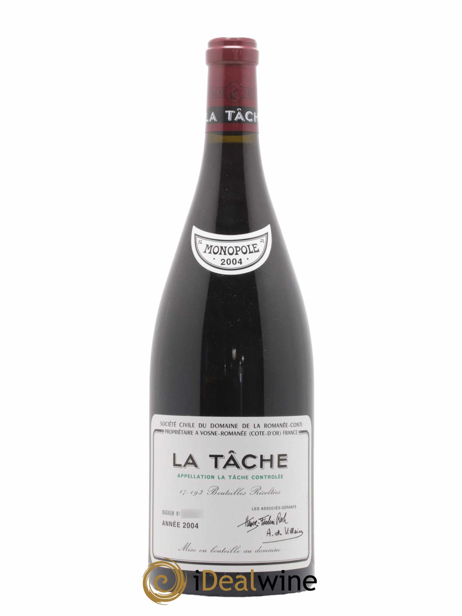 La Tâche Grand Cru Domaine de la Romanée-Conti 2004 - Lot de 1 magnum - 1