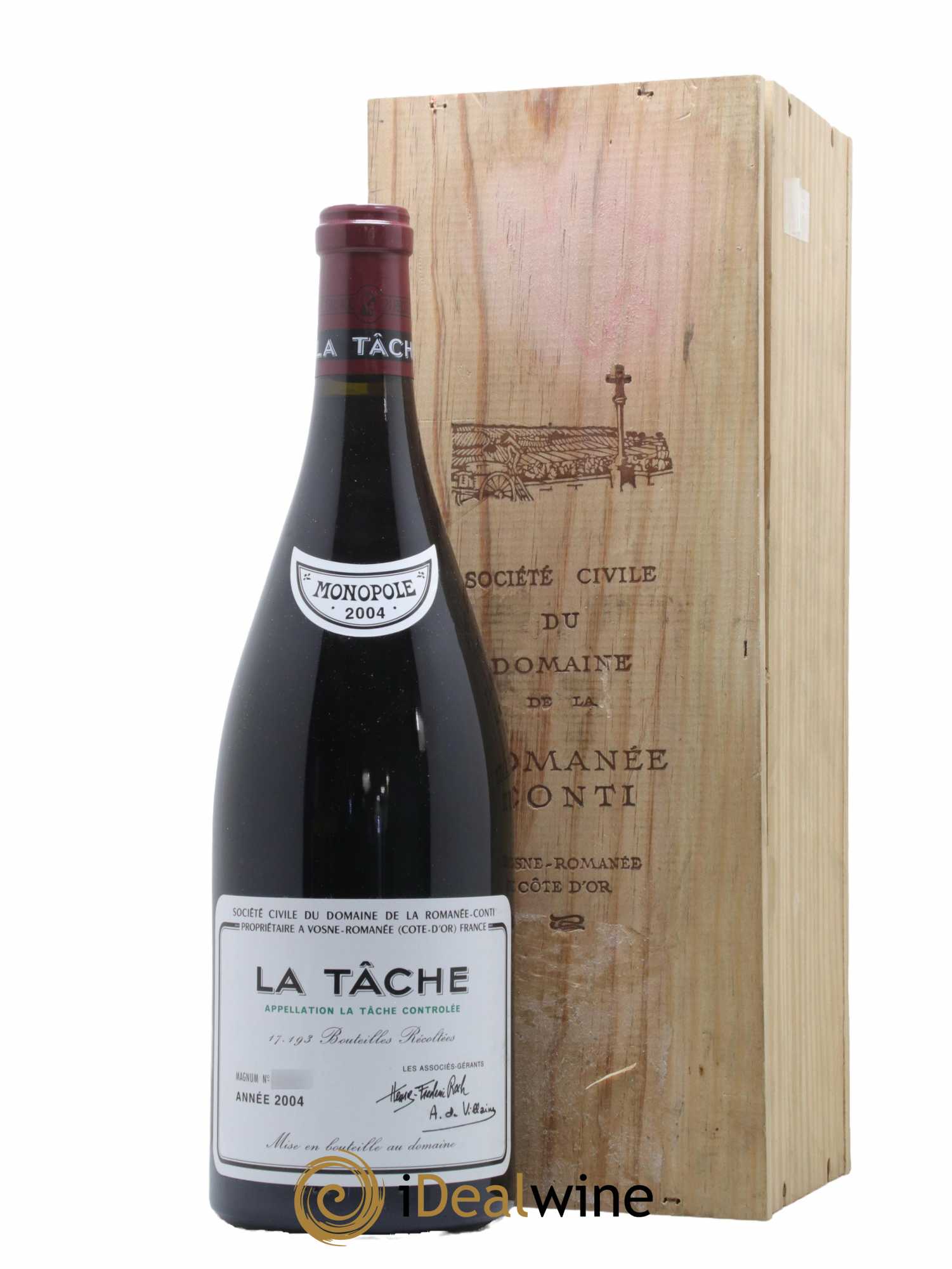 La Tâche Grand Cru Domaine de la Romanée-Conti 2004 - Lot de 1 magnum - 0