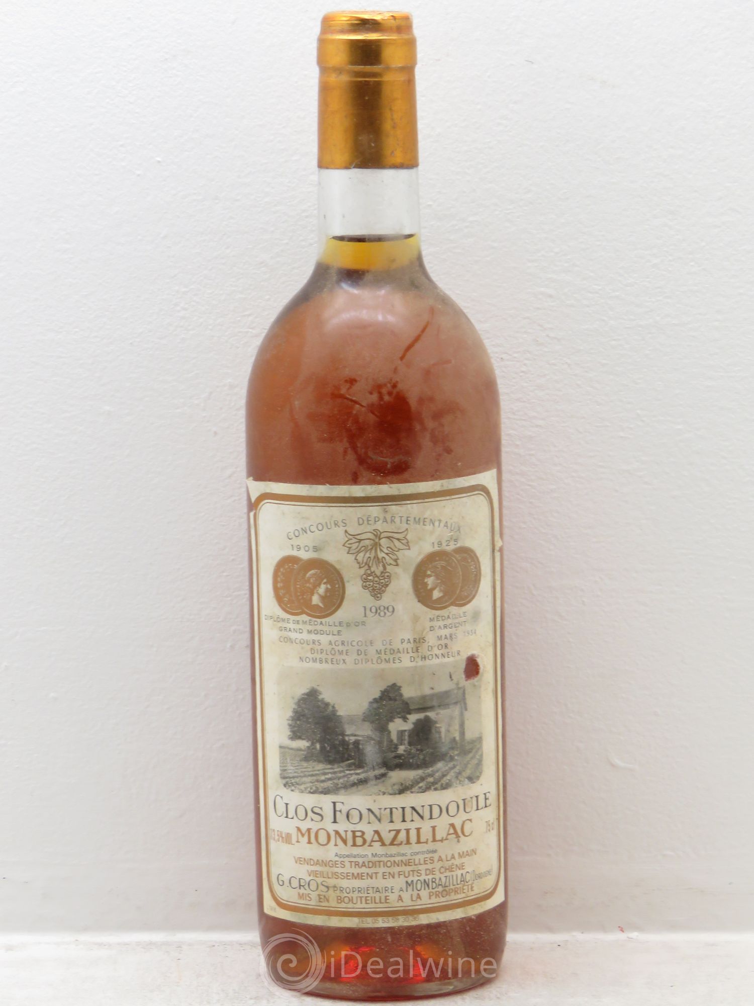 Monbazillac Clos fontindoule 1989 - Lotto di 1 bottiglia - 0