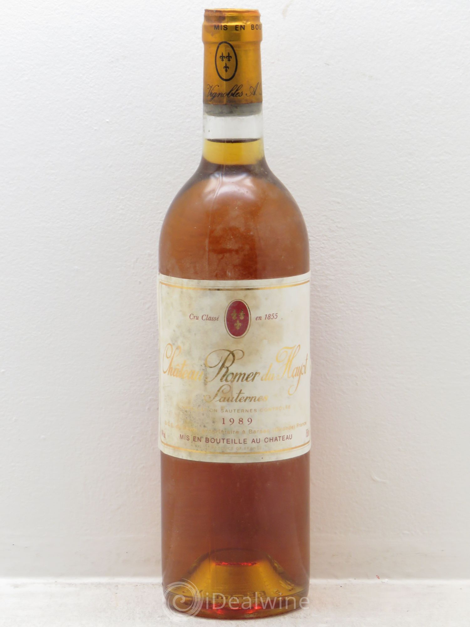 Château Romer du Hayot 2ème Grand Cru Classé 1989 - Lotto di 1 bottiglia - 0