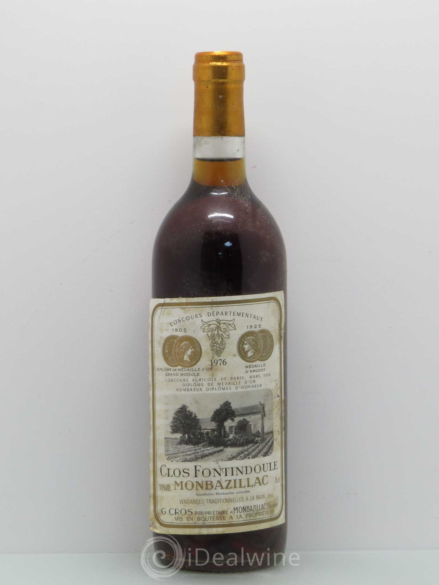 Monbazillac Clos Fontindoule - G.Cros 1976 - Lotto di 1 bottiglia - 0