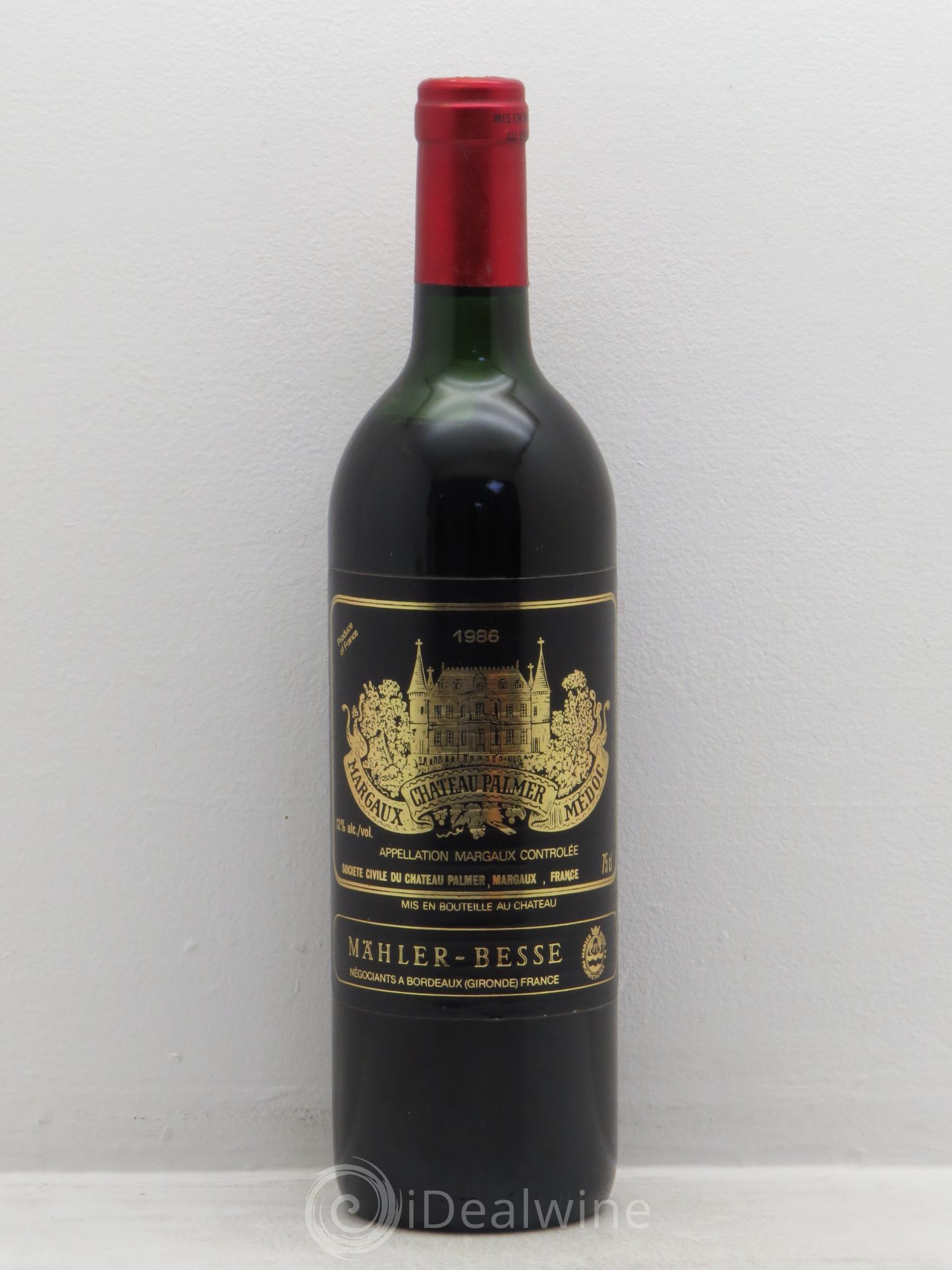 Château Palmer 3ème Grand Cru Classé (sans prix de réserve) 1986 - Lot de 1 bouteille - 0