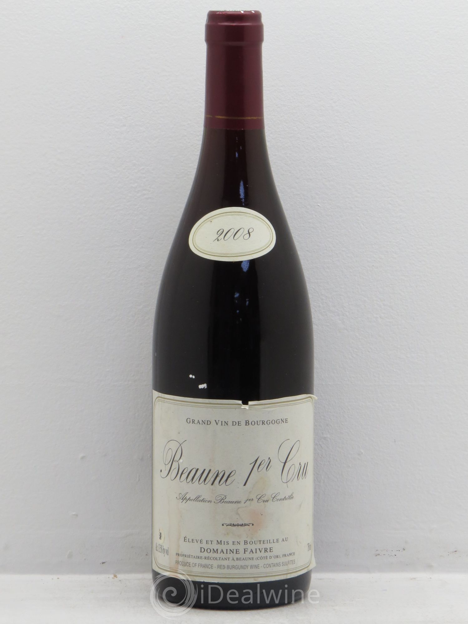 Beaune 1er Cru Faivre 2008 - Lot de 1 bouteille - 0