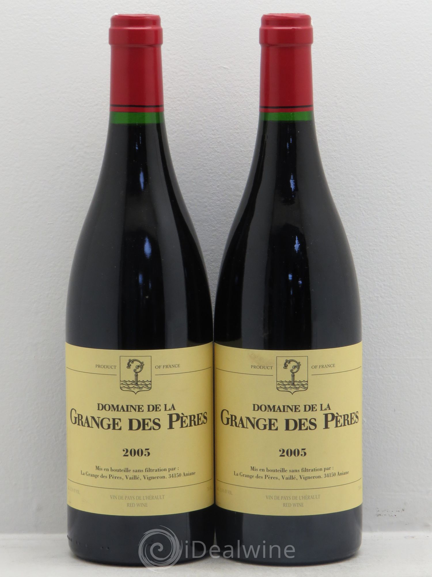 Pays d'Hérault Grange des Pères Laurent Vaillé 2005 - Lot de 2 bouteilles - 0
