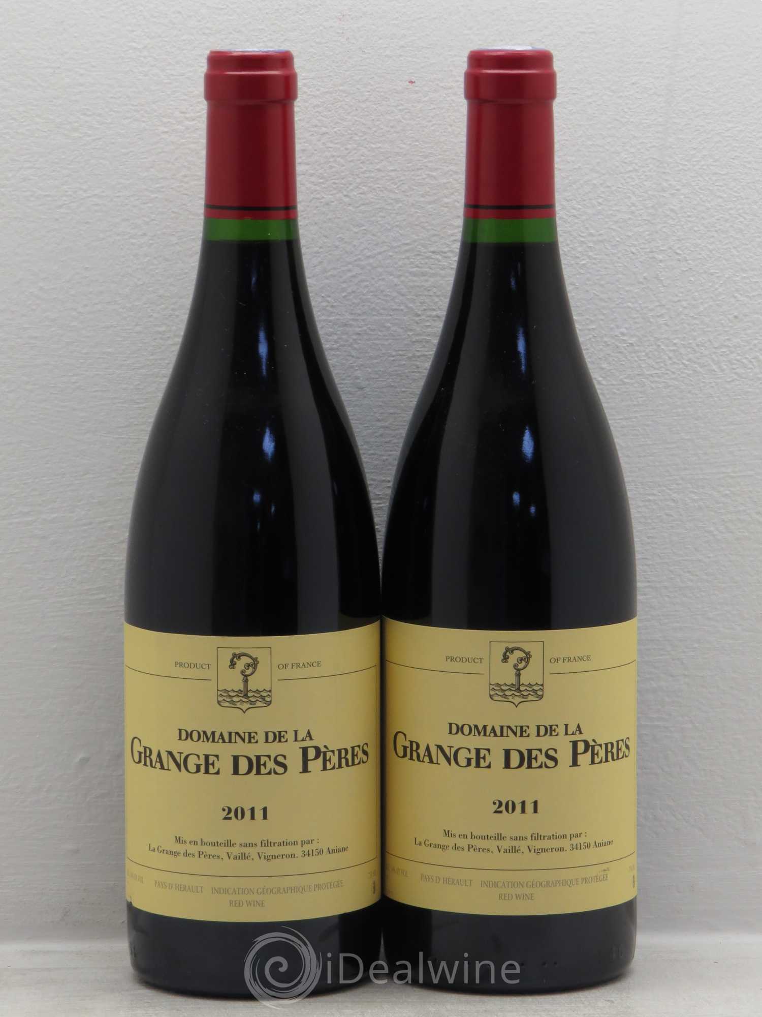 Pays d'Hérault Grange des Pères Laurent Vaillé 2011 - Lot de 2 bouteilles - 0