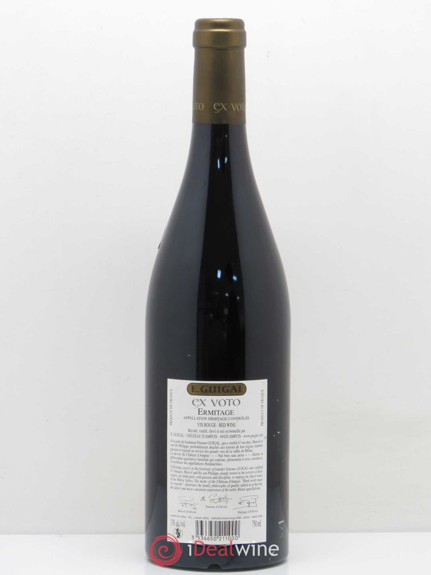 Ermitage Ex Voto Guigal 2009 - Lot de 1 bouteille - 1