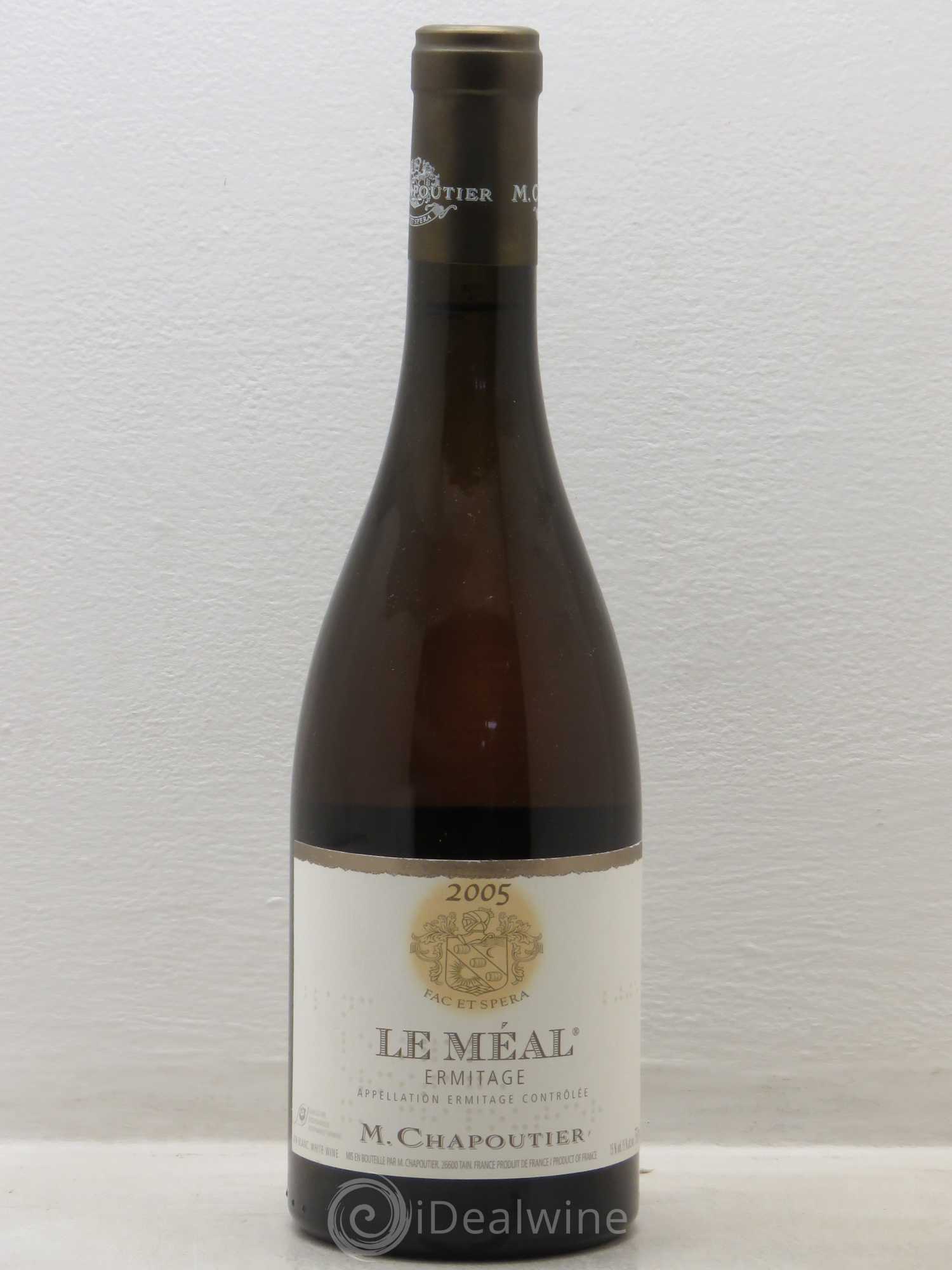Hermitage Ermitage Le Méal Chapoutier 2005 - Lot de 1 bouteille - 0