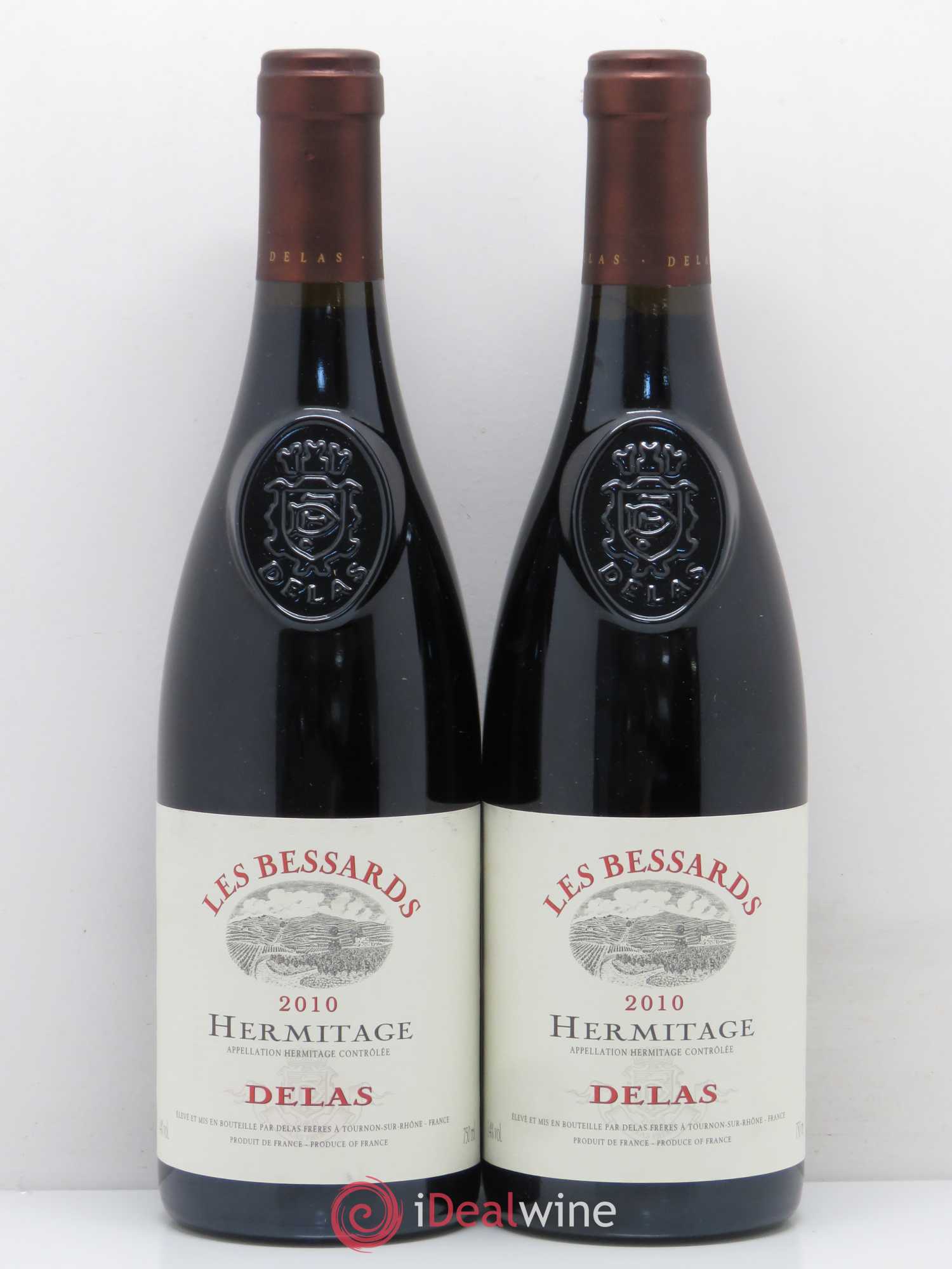 Hermitage Les Bessards Delas Frères 2010 - Lot de 2 bouteilles - 0