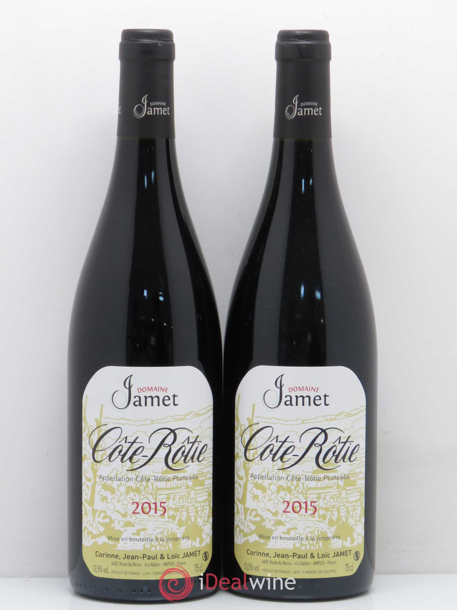 Côte-Rôtie Jamet (Domaine) 2015 - Lot de 2 bouteilles - 0