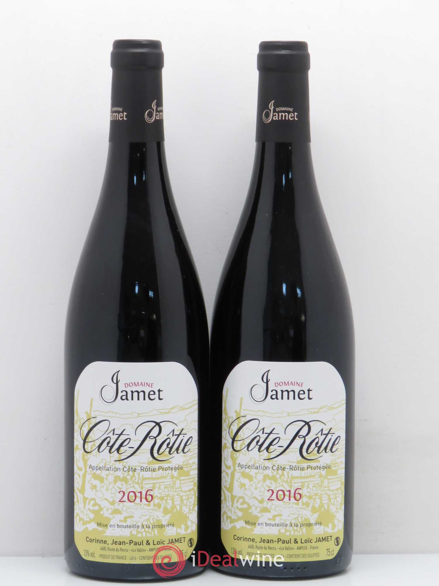 Côte-Rôtie Jamet (Domaine) 2016 - Lot de 2 bouteilles - 0